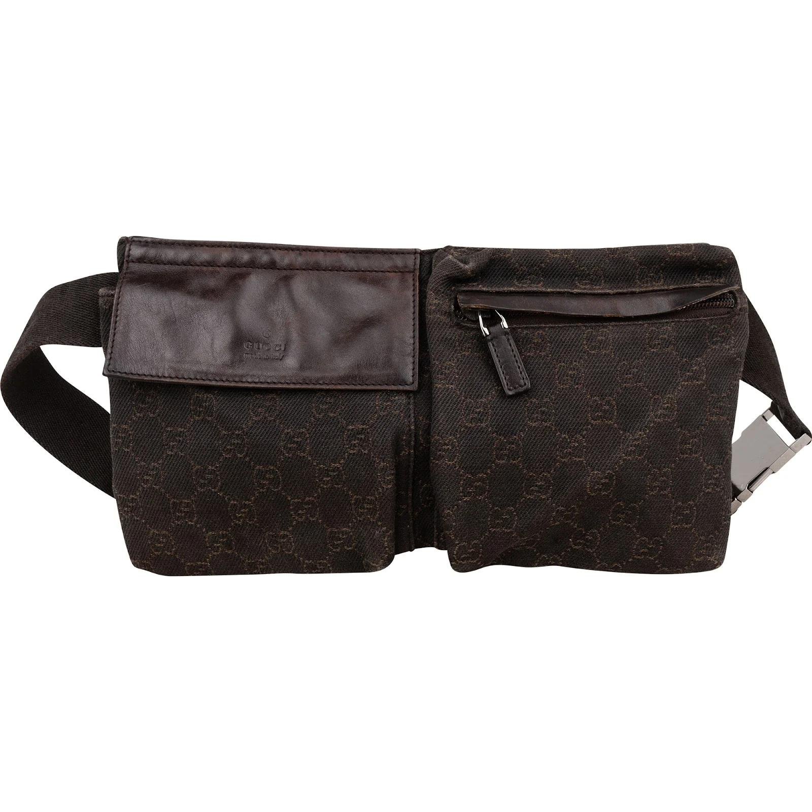 Gucci B leather crossbody bag