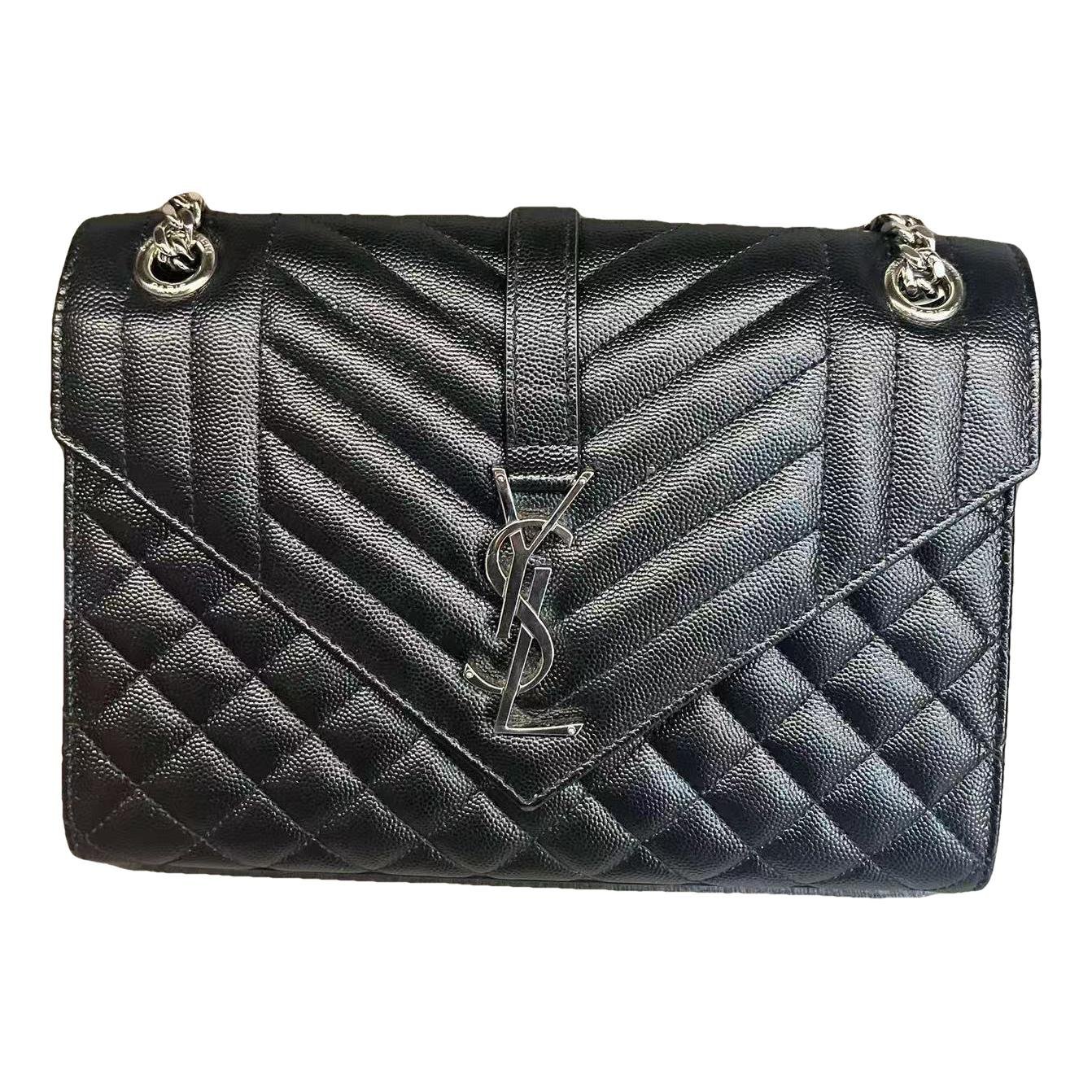Envelope leather handbag