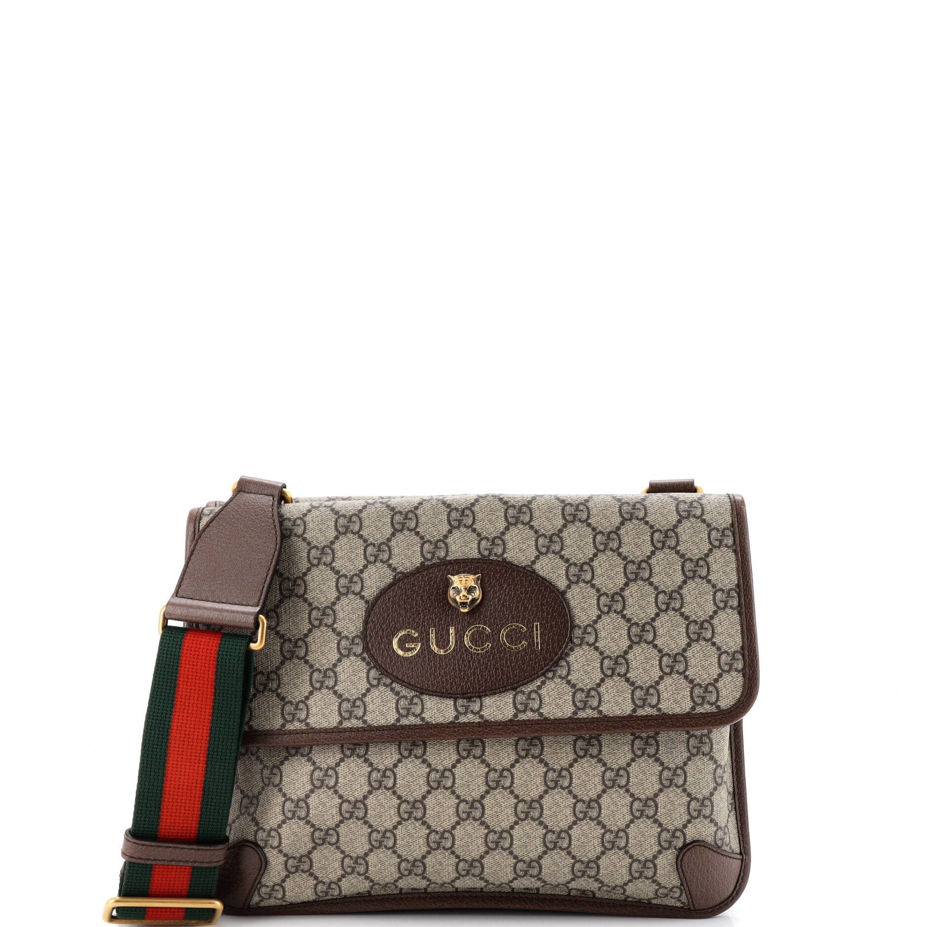 Neo Vintage Flap Messenger GG Coated Canvas Medium