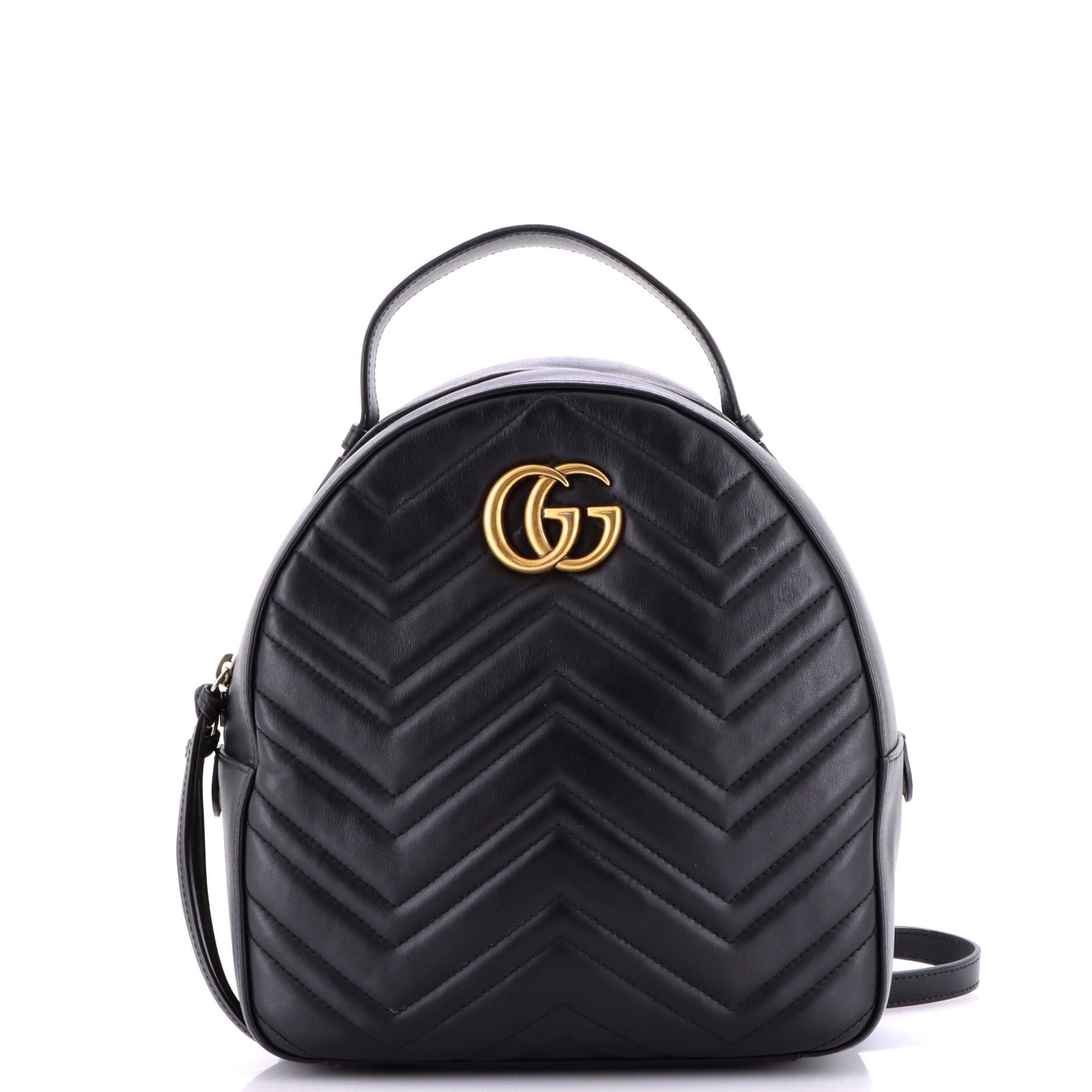 Gucci GG Marmont Backpack Matelasse Leather Small