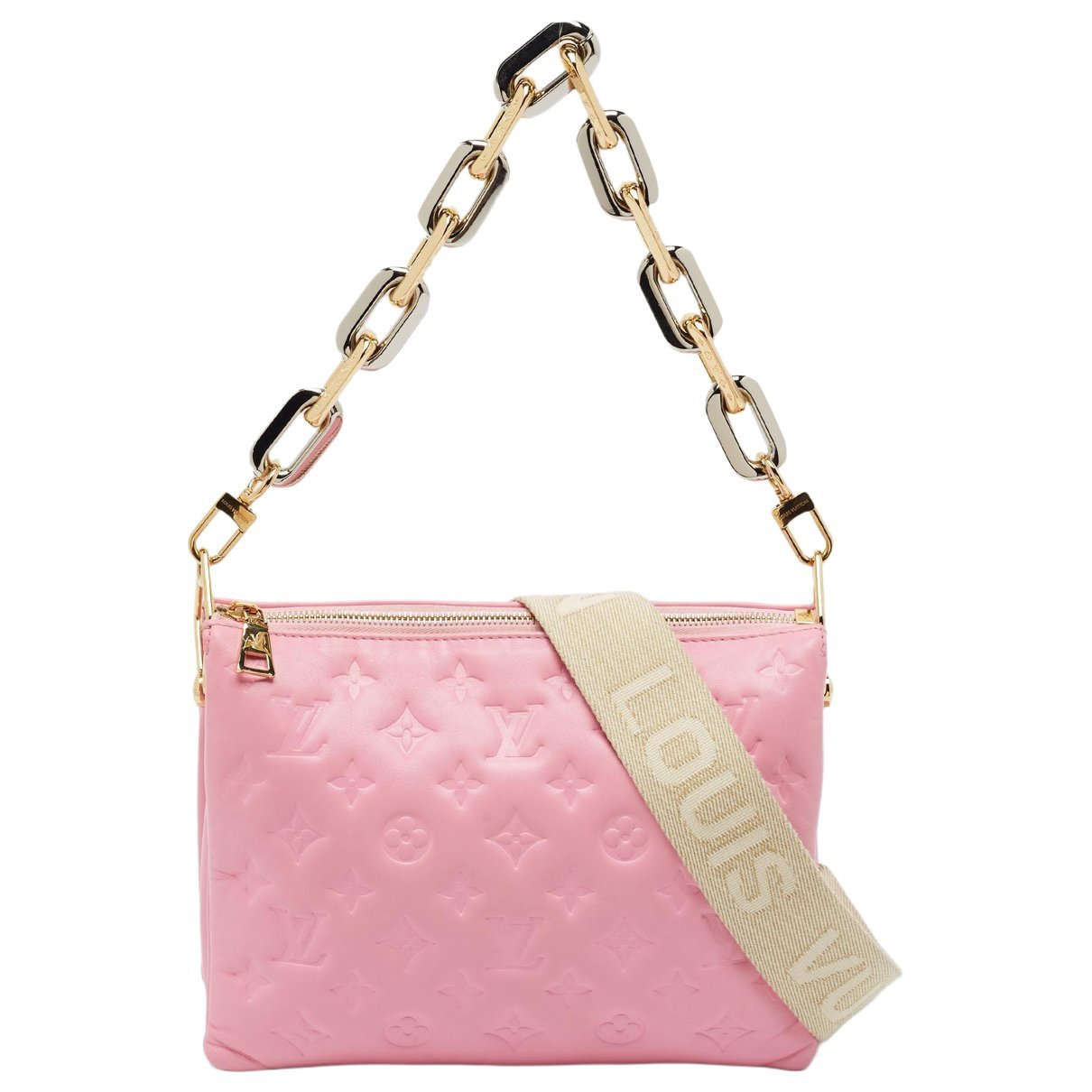 Coussin leather handbag