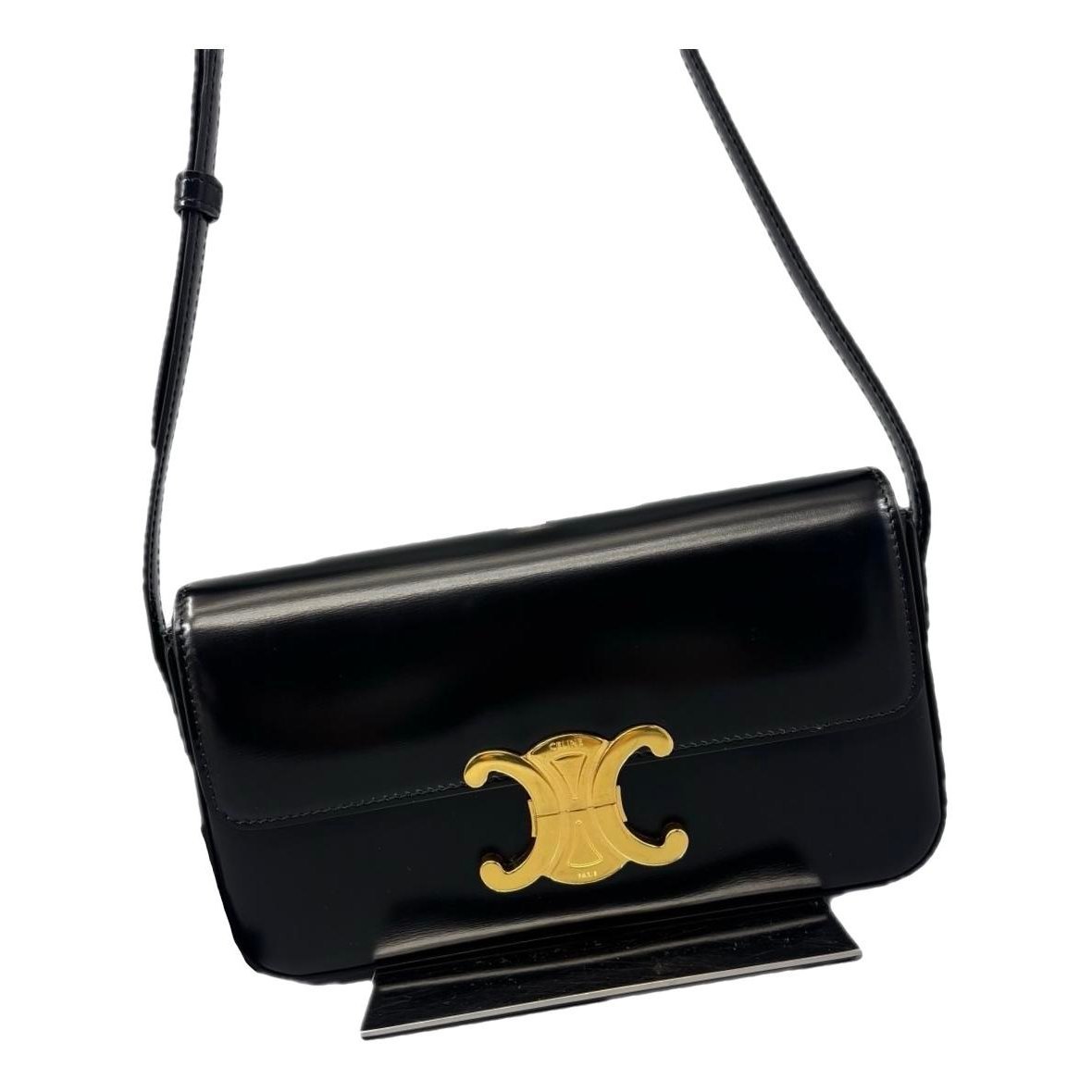 Triomphe Long leather handbag