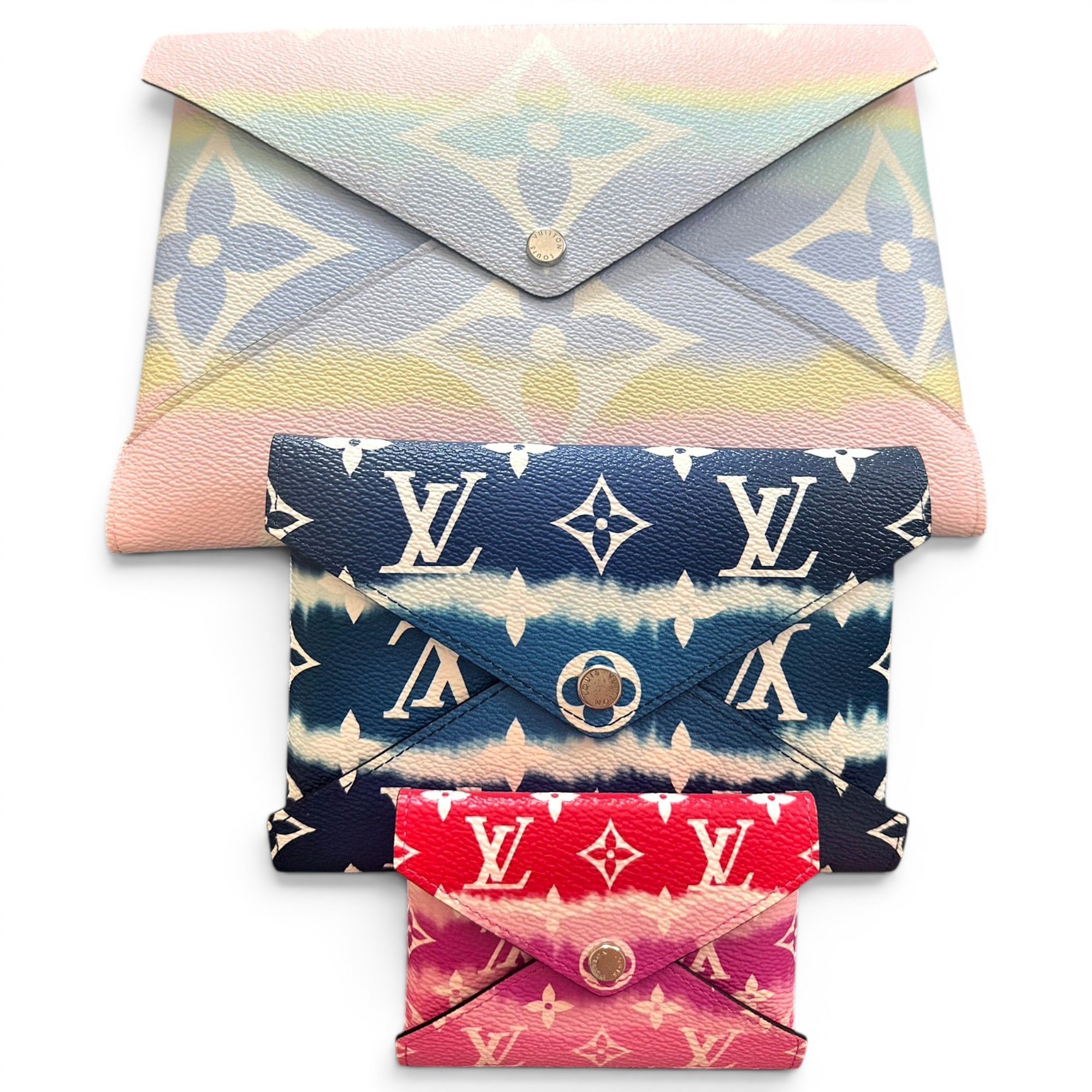 Kirigami patent leather clutch bag