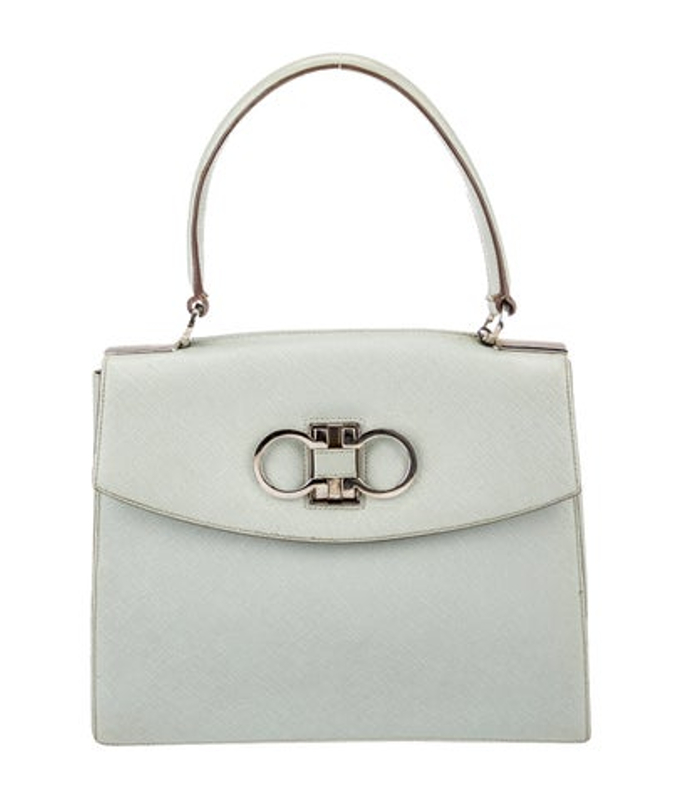 Salvatore Ferragamo Ferragamo Saffiano Leather Top Handle Bag