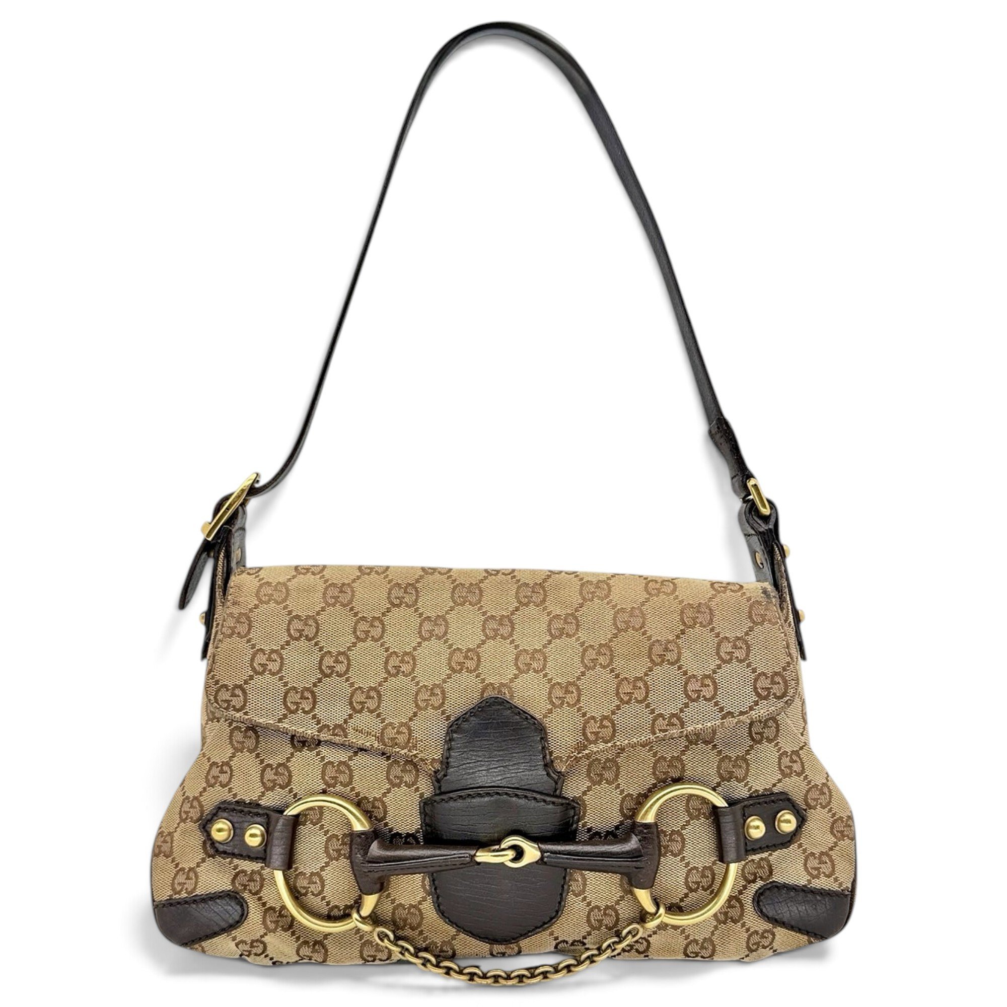 Horsebit Chain cloth handbag