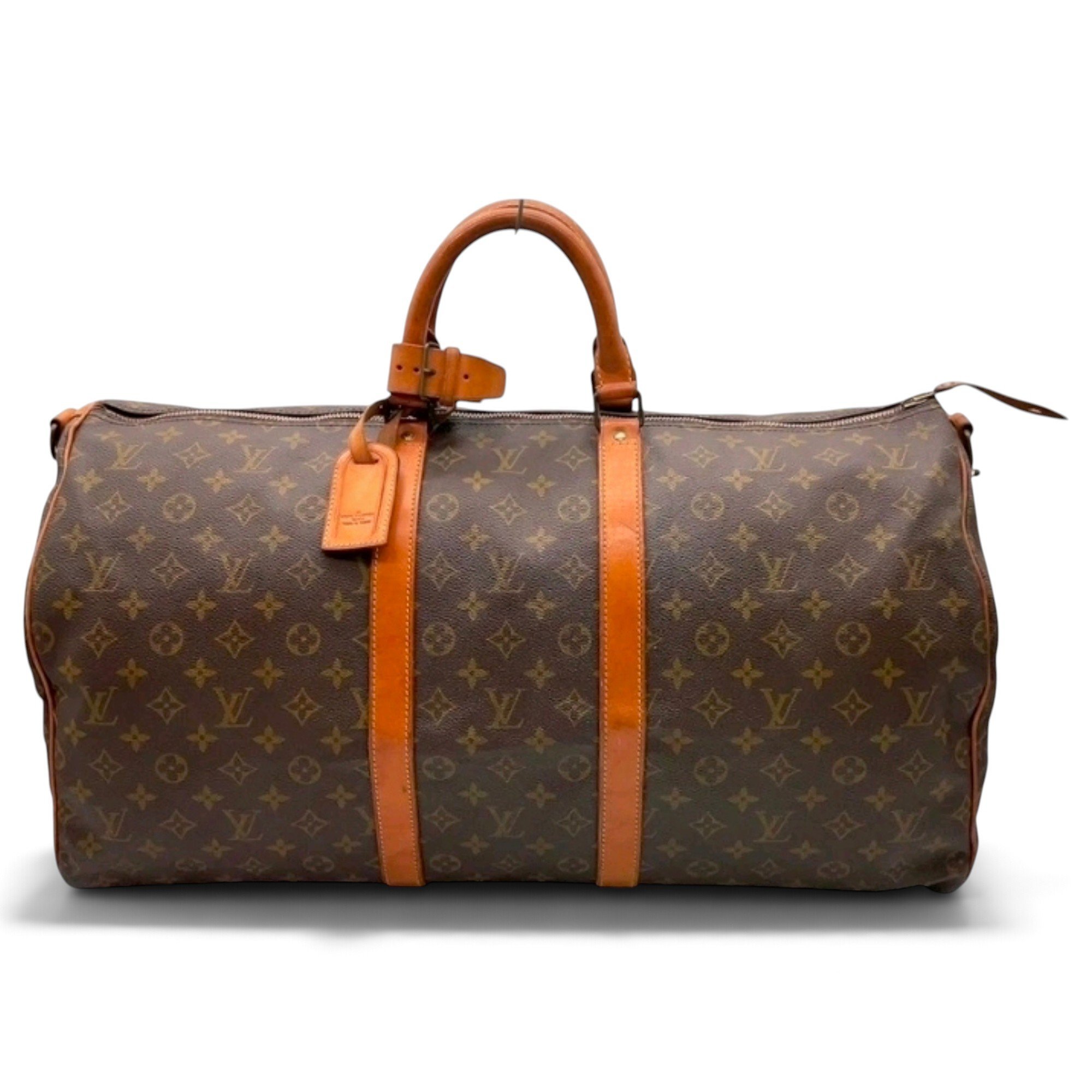 Keepall leather travel bag