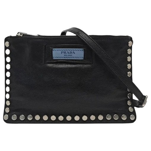 Etiquette leather handbag