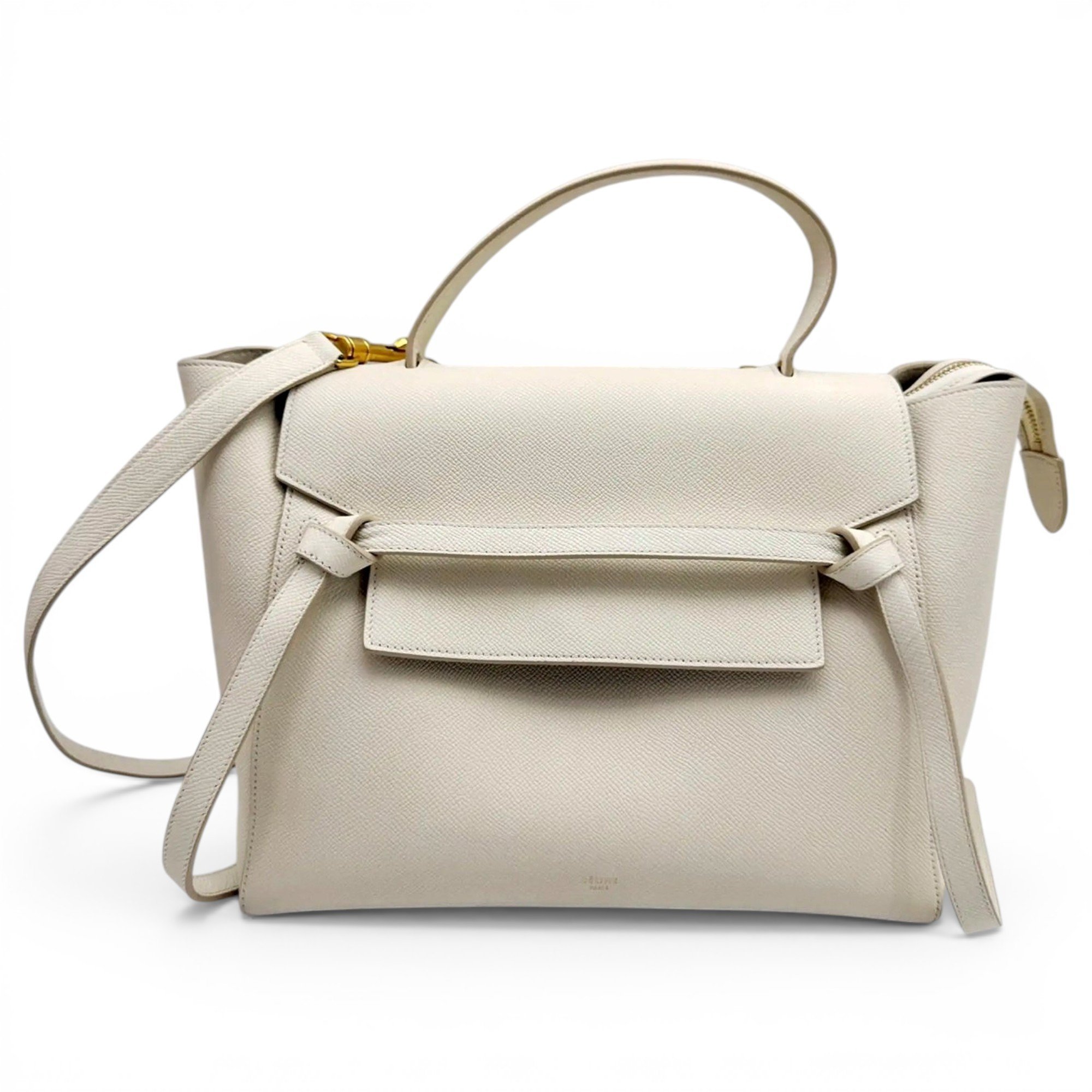 Belt leather handbag