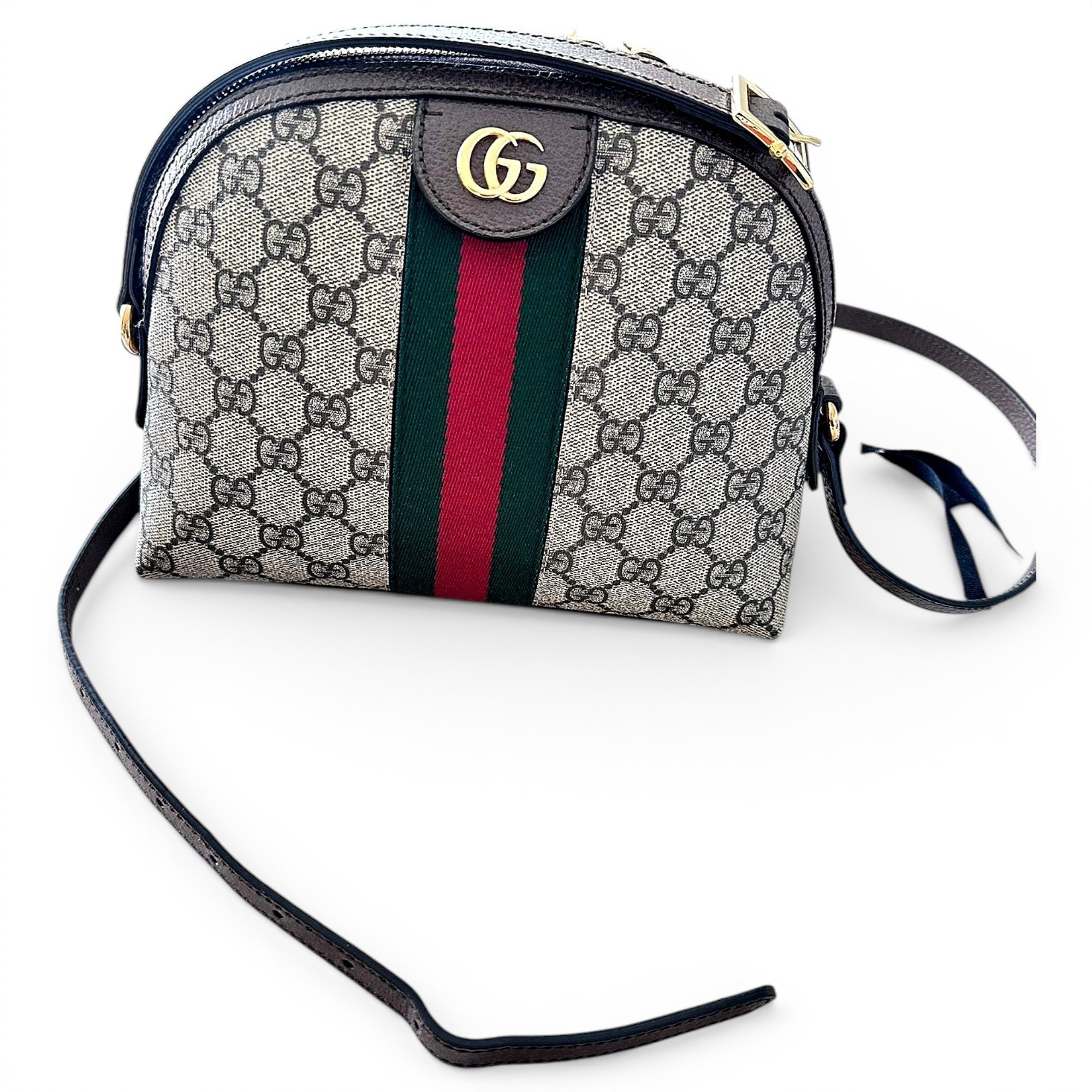 Ophidia Dome leather handbag