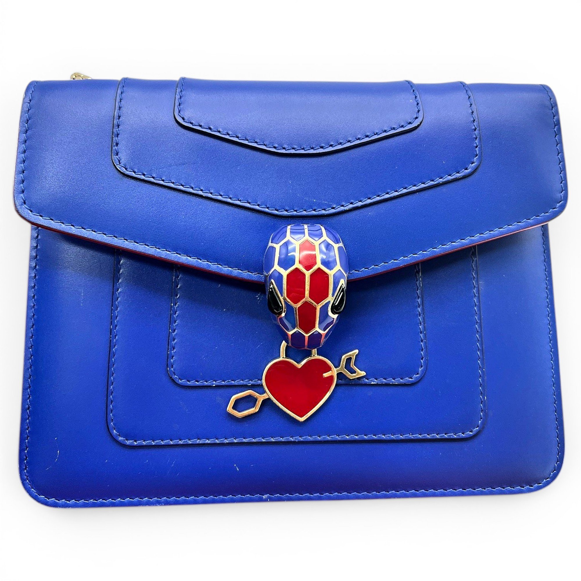 Serpenti leather handbag