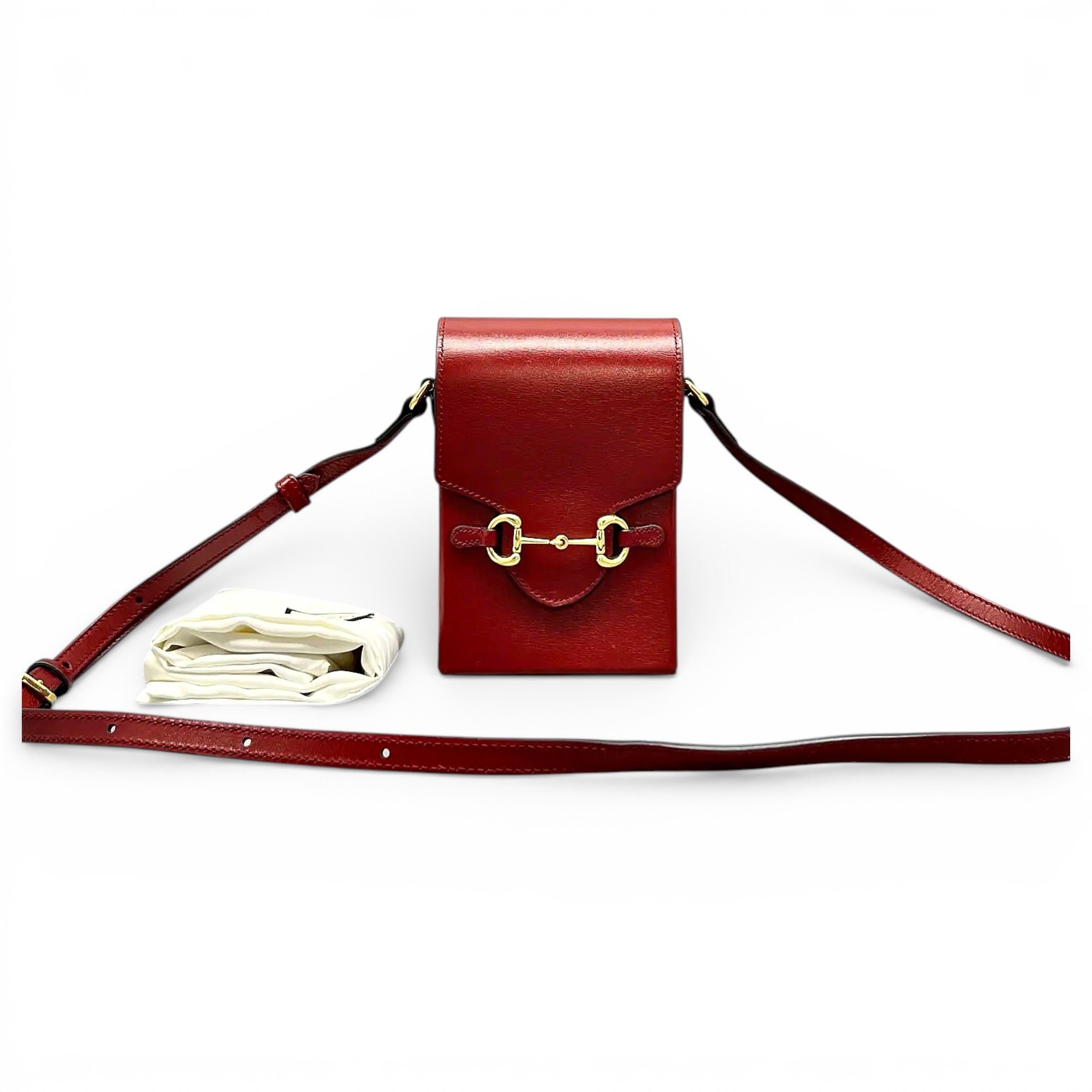 Horsebit 1955 Vertical leather crossbody bag