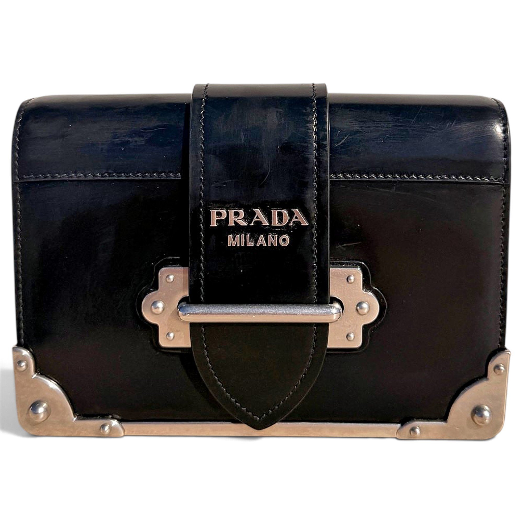 Cahier leather handbag