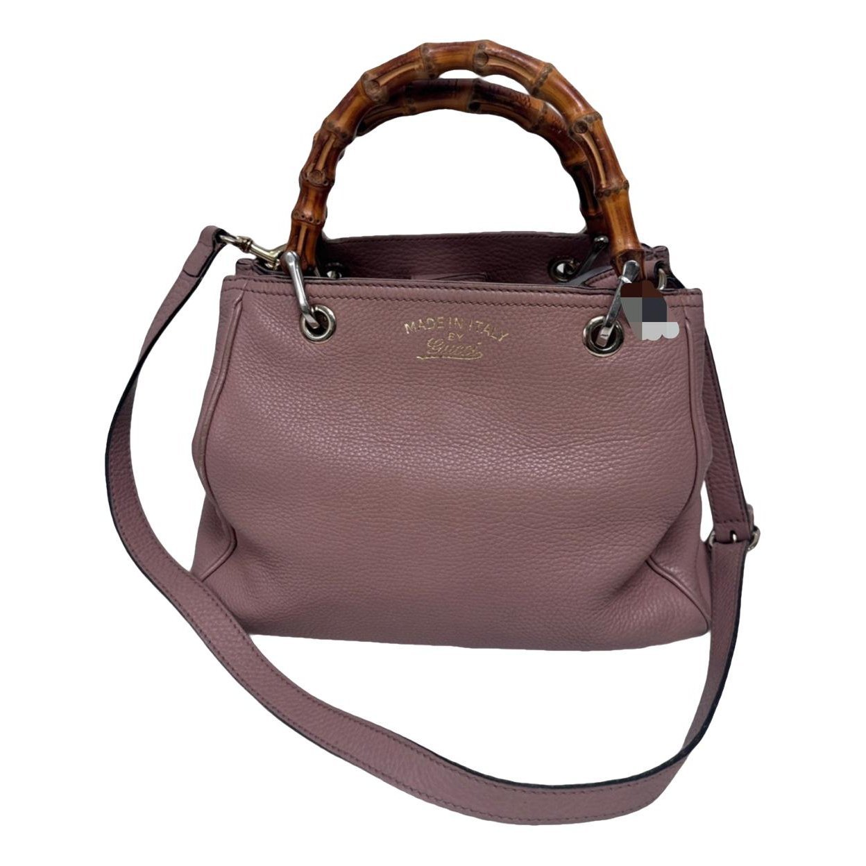 Bamboo leather handbag
