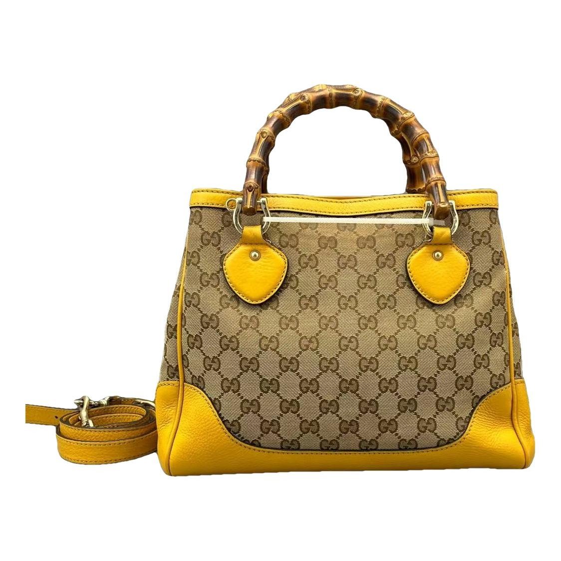 Bamboo leather handbag
