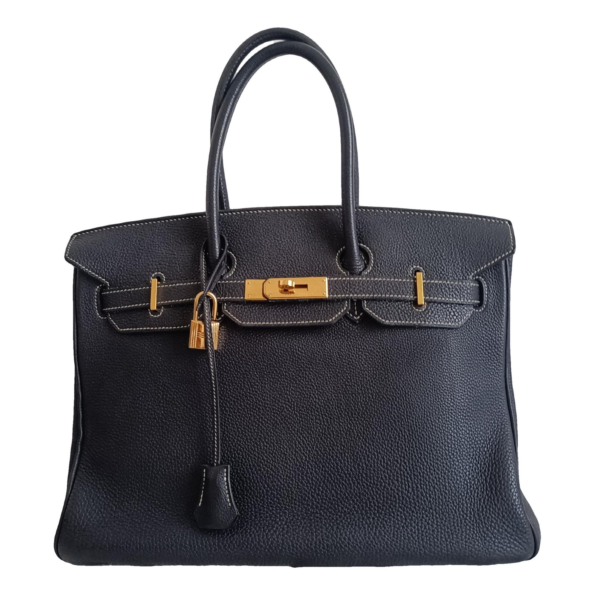 Birkin 35 leather handbag