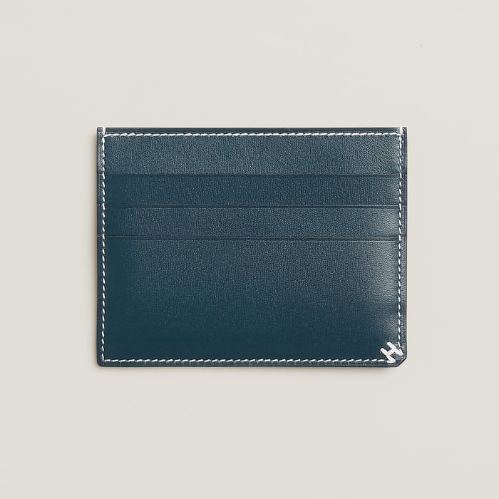 Bleu De Prusse H Sellier Card Holder