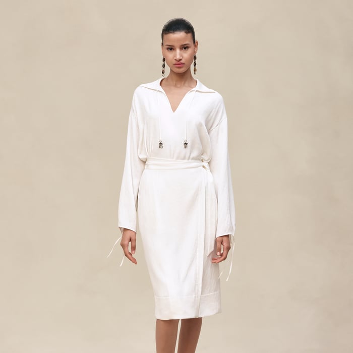 Blanc Cassé "H Kelly" Wraparound Dress