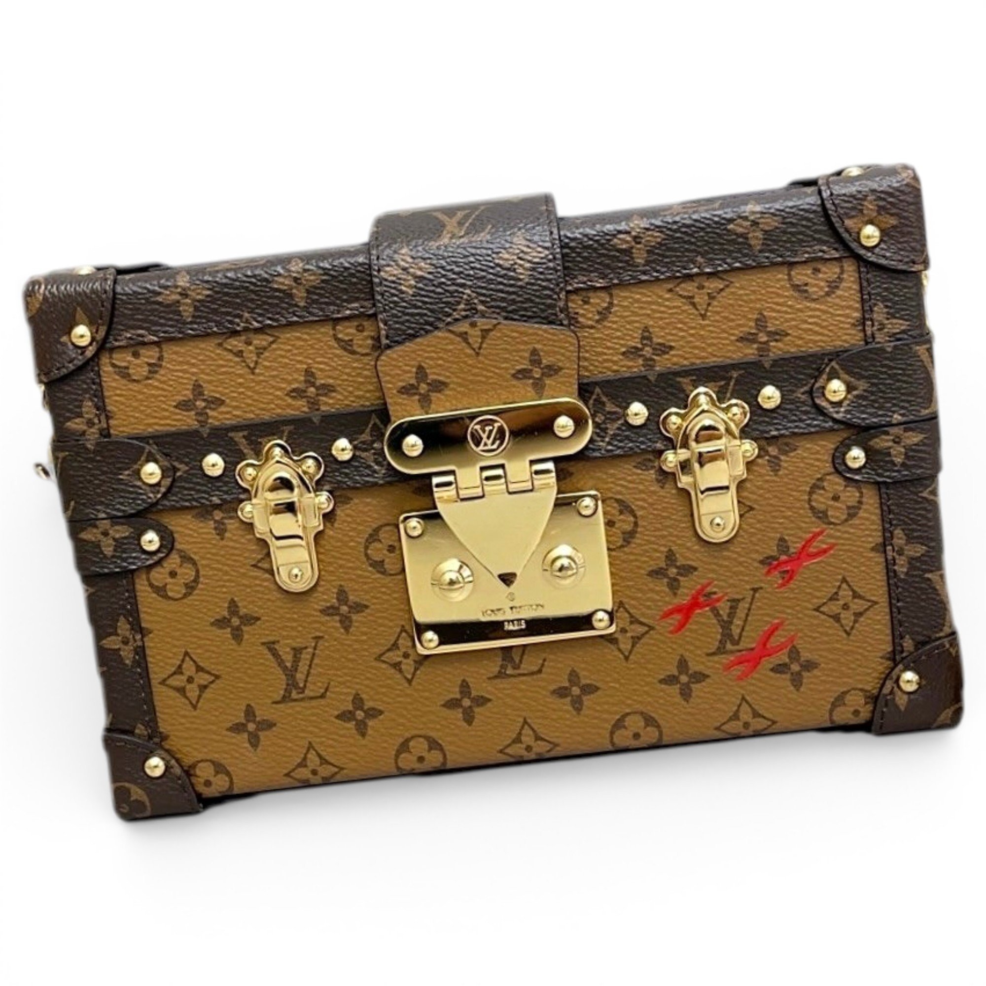 Petite Malle leather handbag