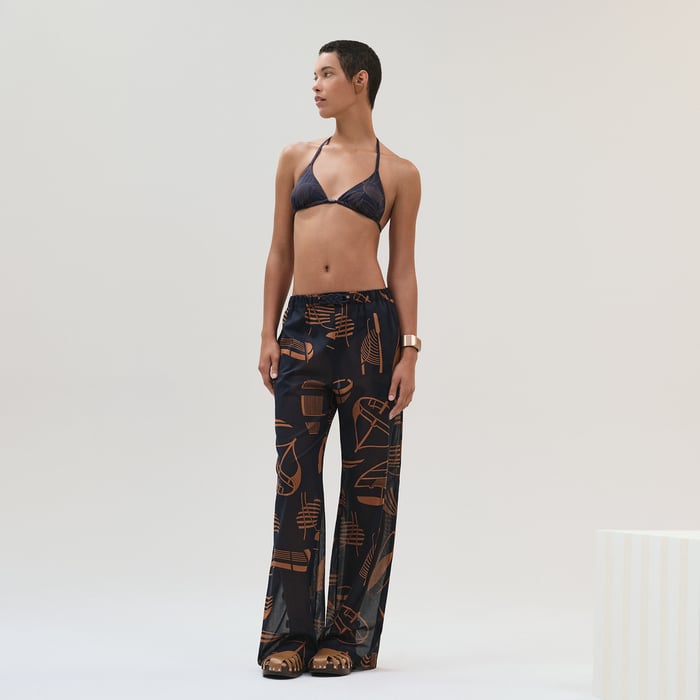 Bleu Gabier "Thalassa Tattoo" Beach Pants