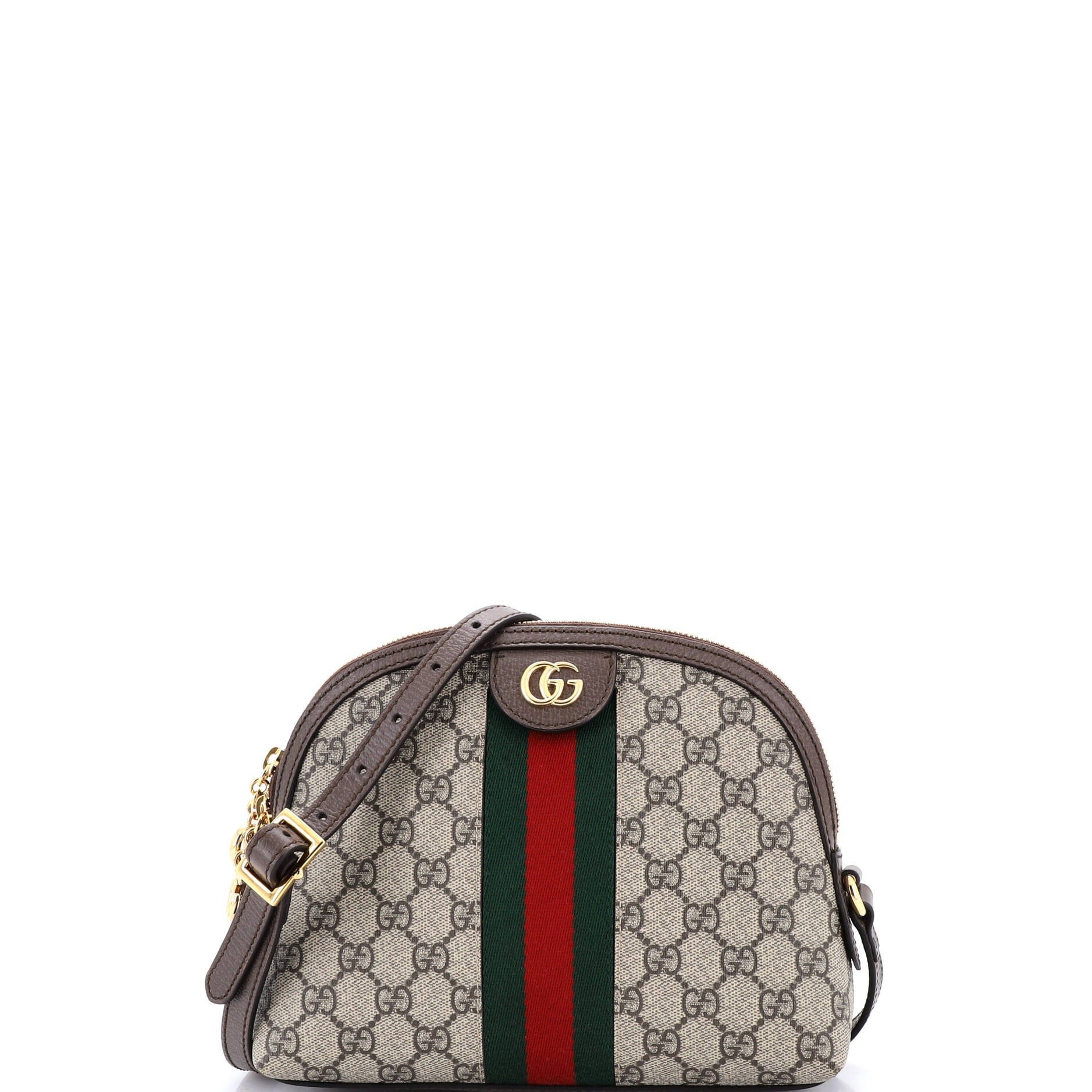 Gucci Ophidia Dome Shoulder Bag GG Coated Canvas Small