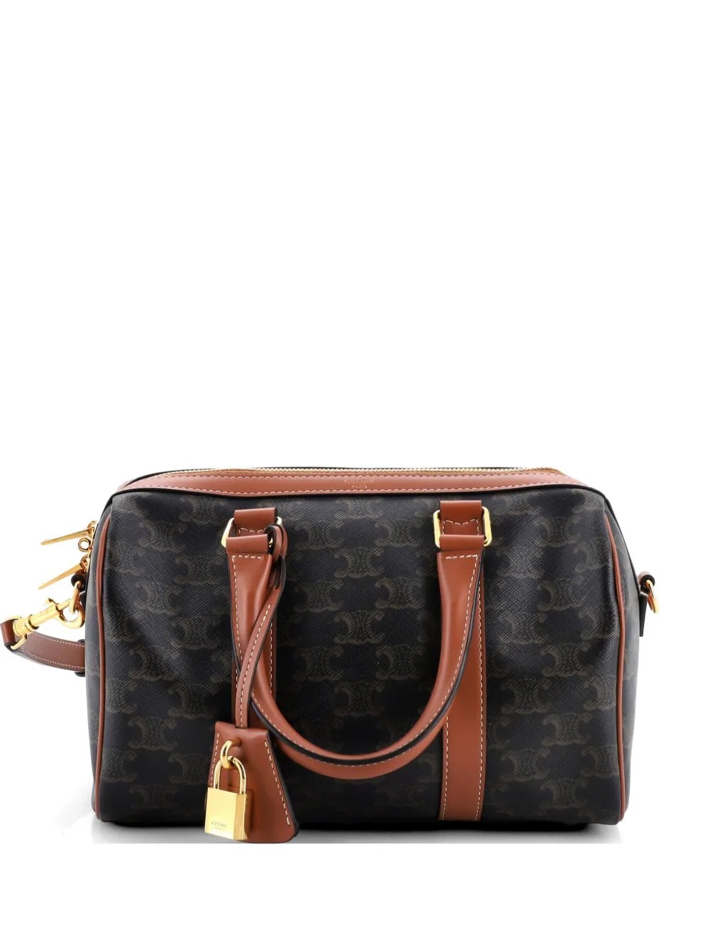 Boston Bag Triomphe Coated Canvas Medium shoulder bag