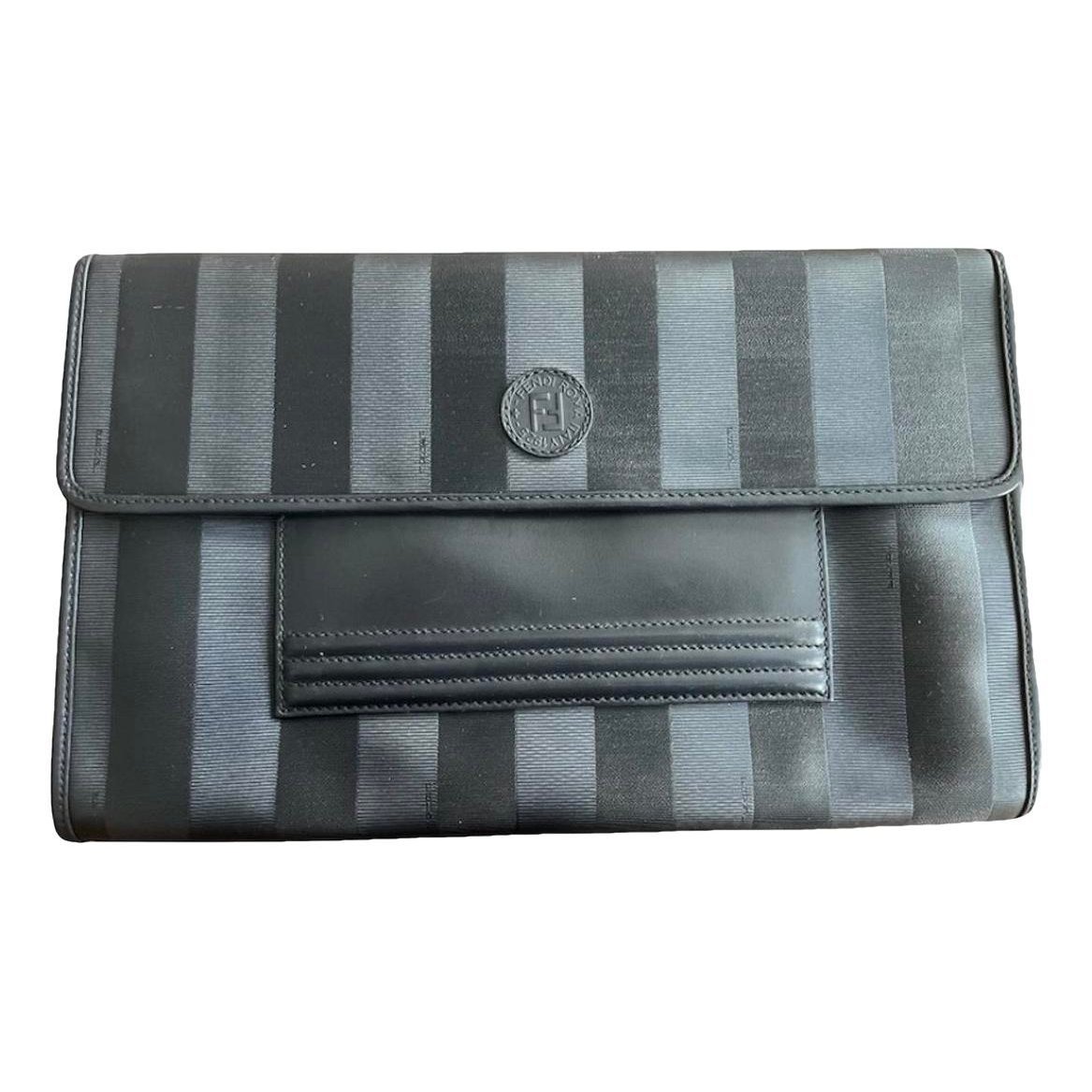 Leather clutch bag