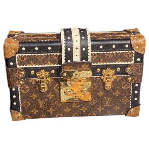 Petite Malle leather handbag