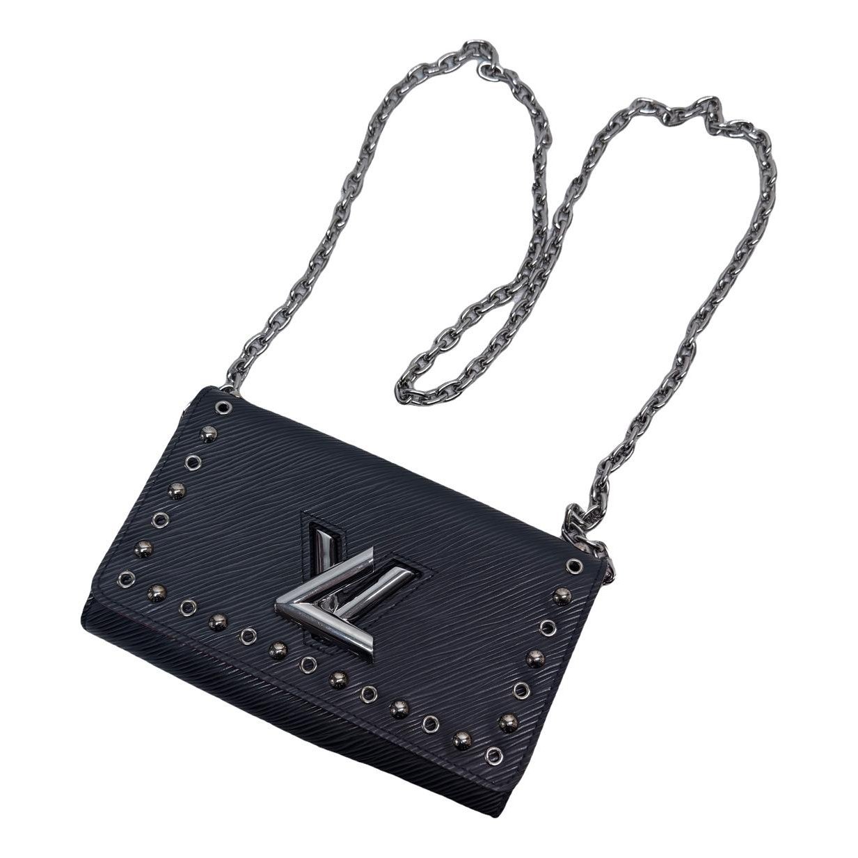 Twist leather crossbody bag