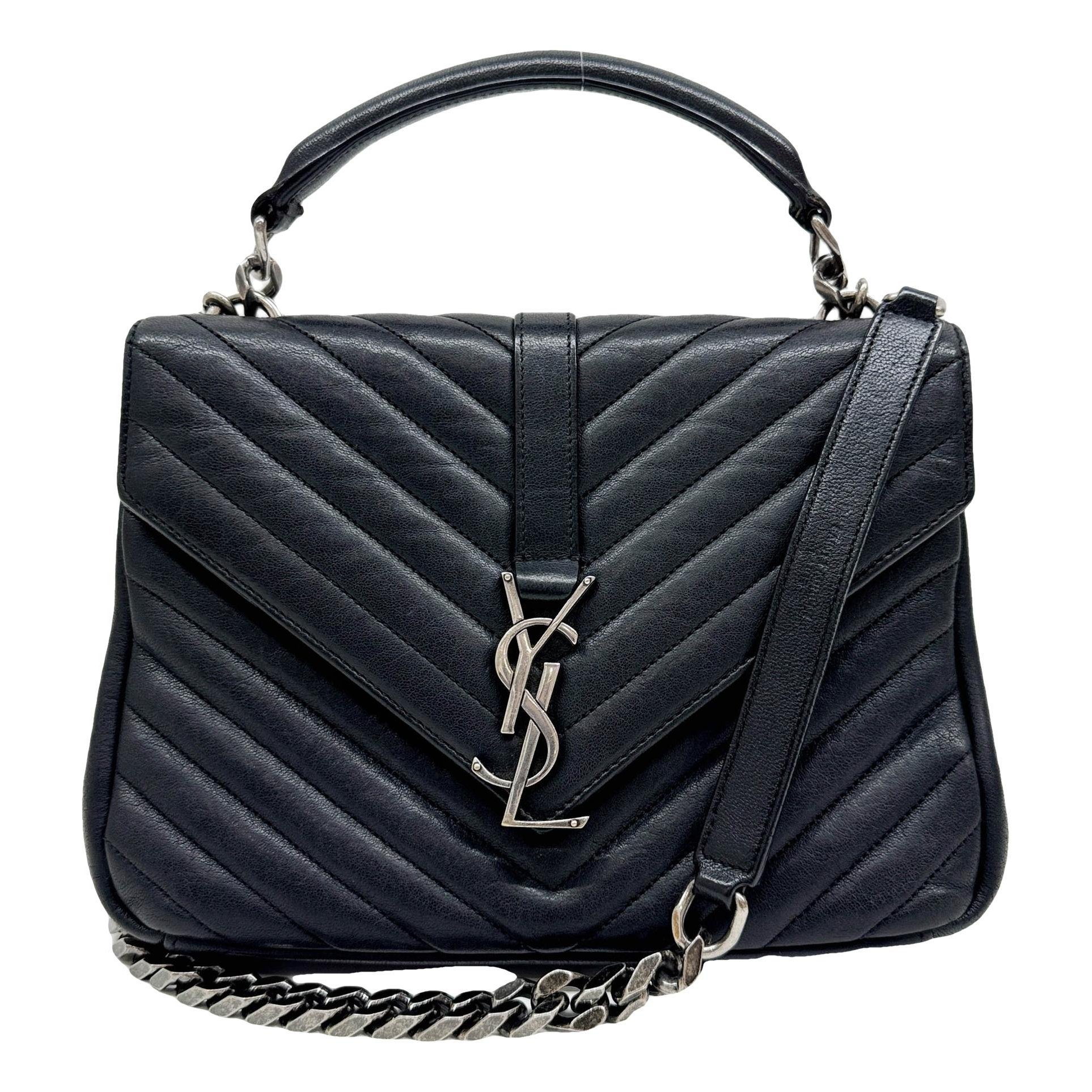 Collége monogramme leather handbag