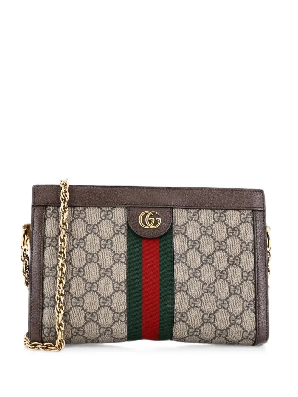 Ophidia Chain Shoulder Bag GG Coated Canvas Small crossbody bag
