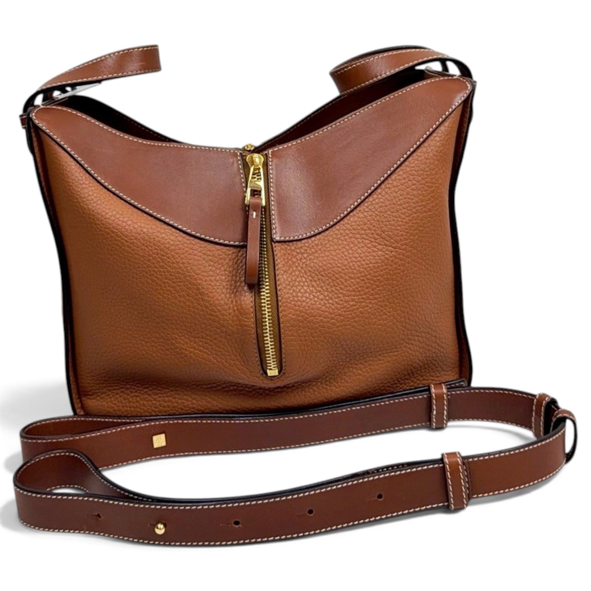 Hammock leather handbag