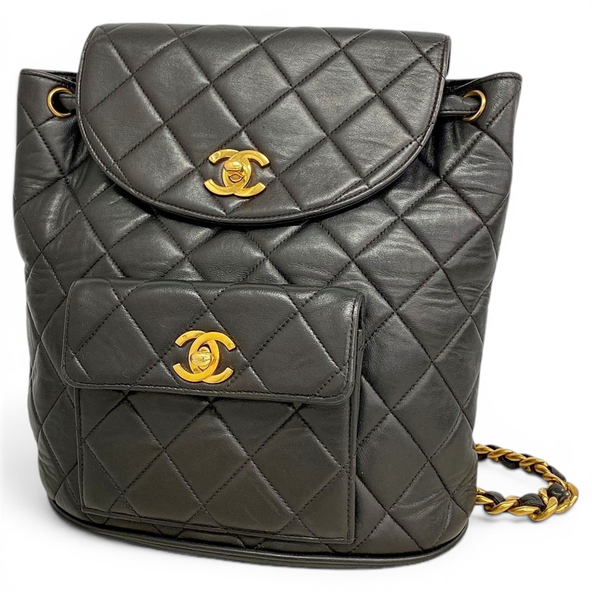 Leather backpack