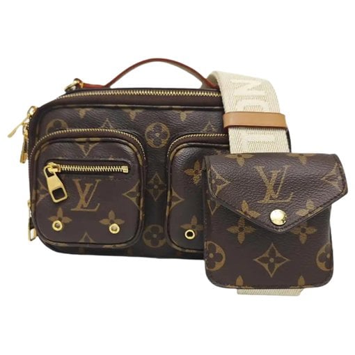 Croisé Utility leather handbag