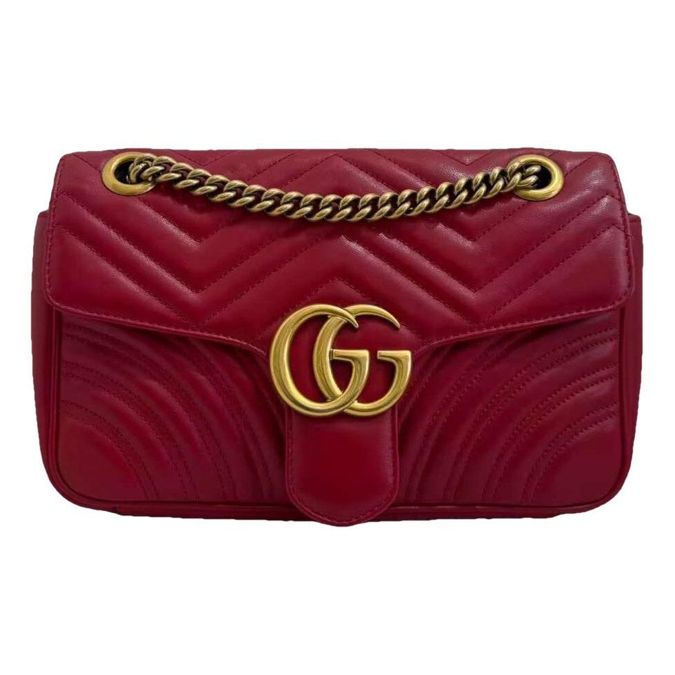 GG Marmont Flap leather handbag
