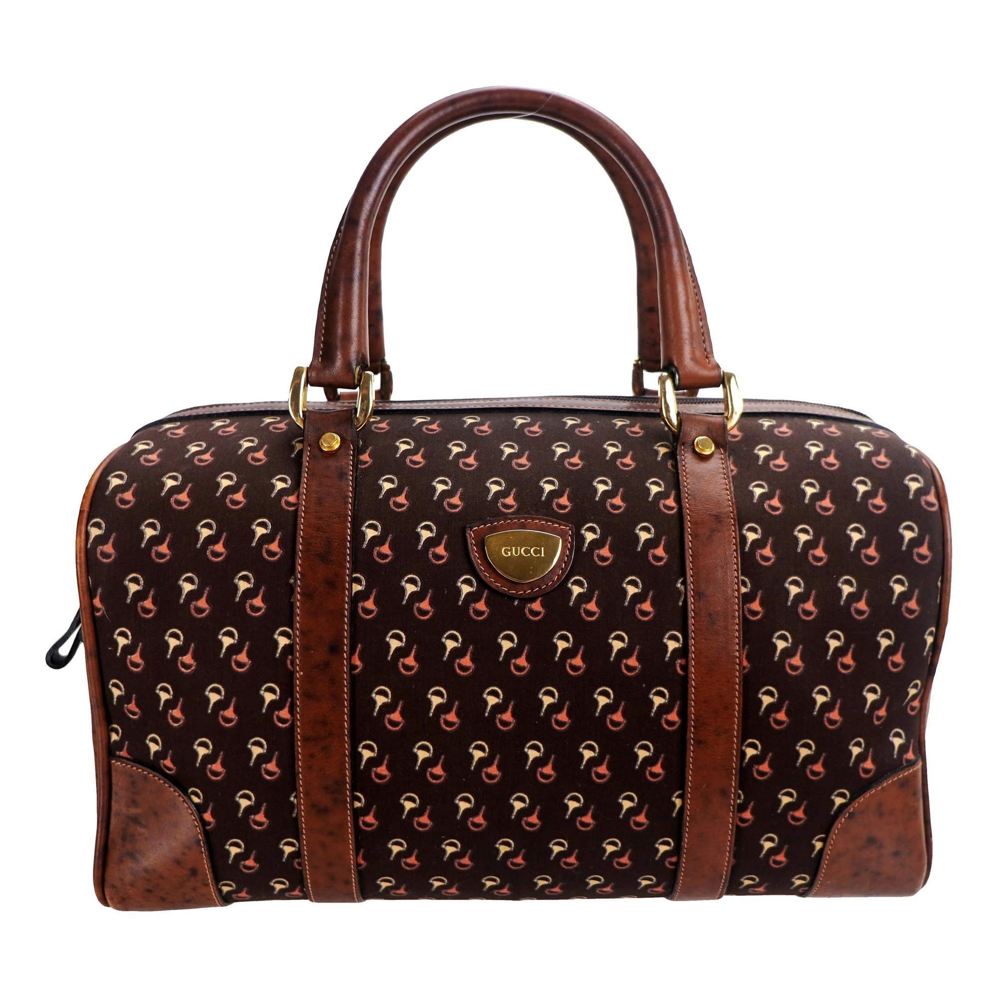 Boston leather tote