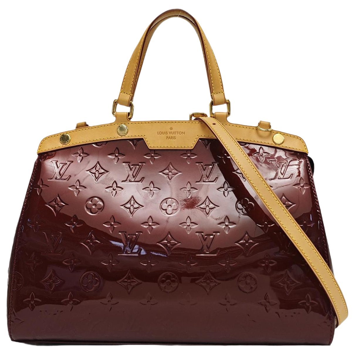Bréa patent leather handbag