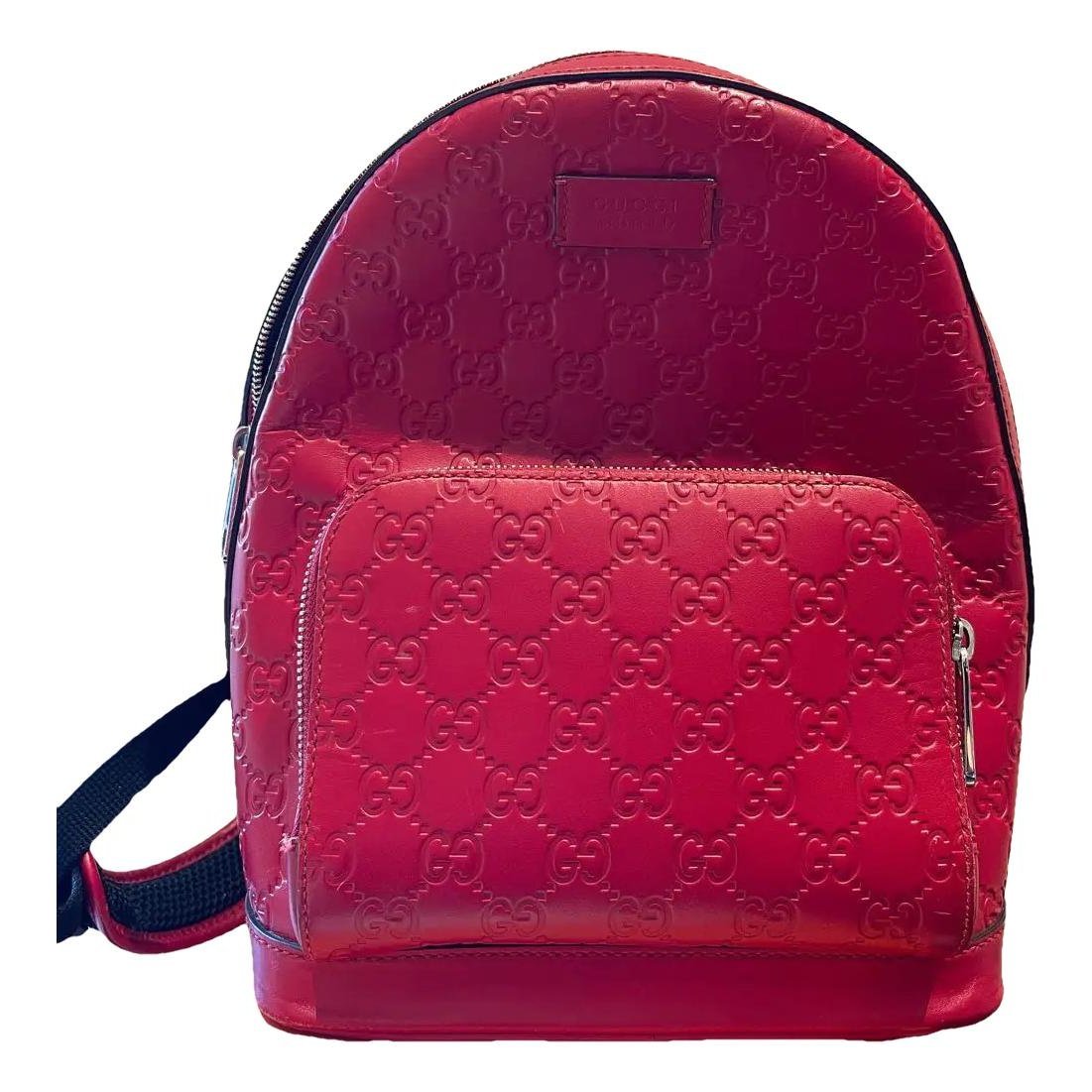 Leather backpack