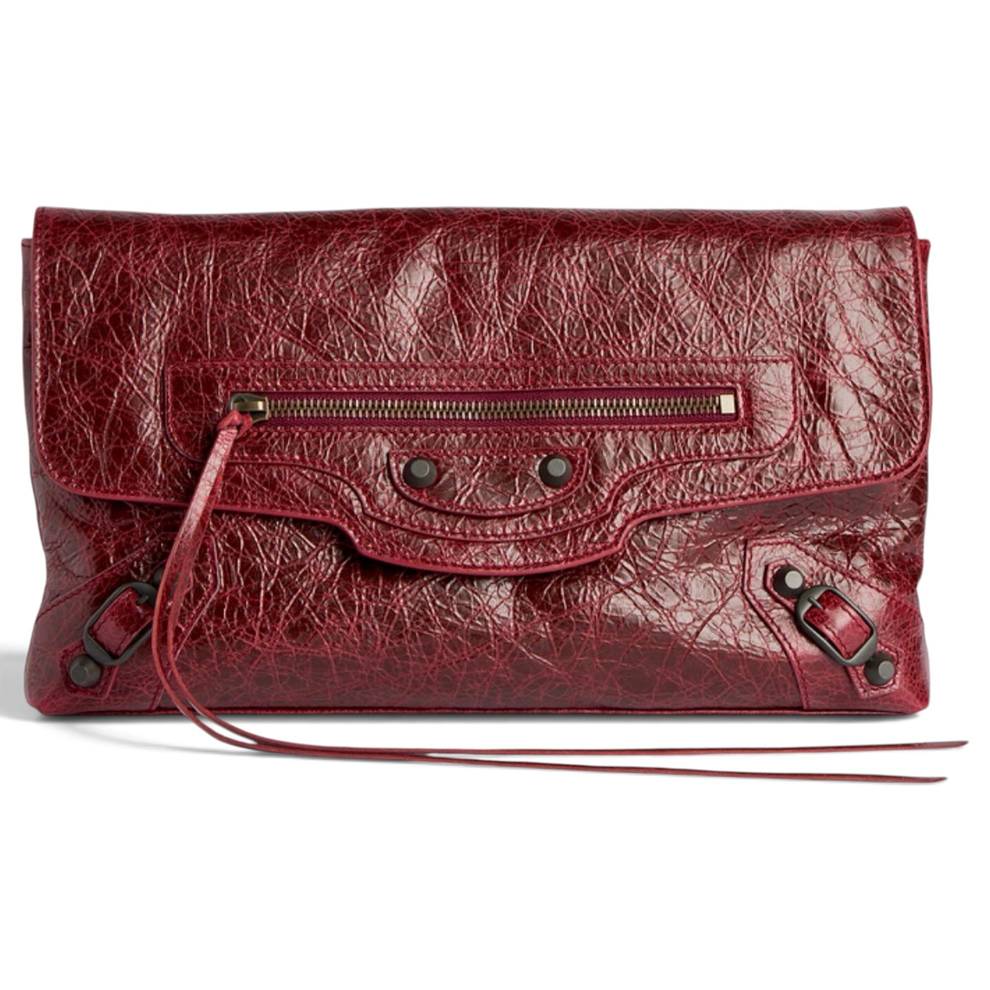 Balenciaga City Clip leather clutch bag