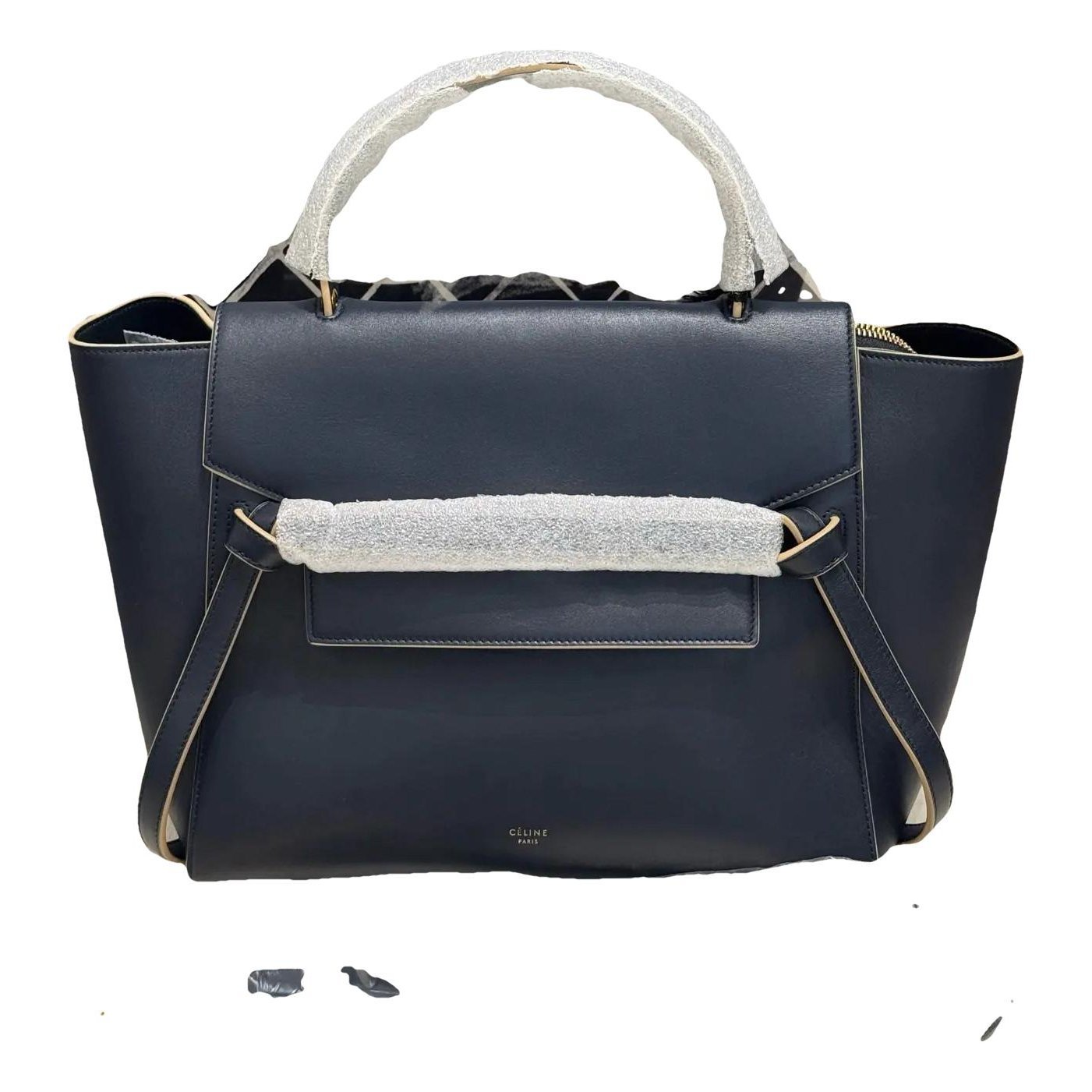 Belt leather crossbody bag