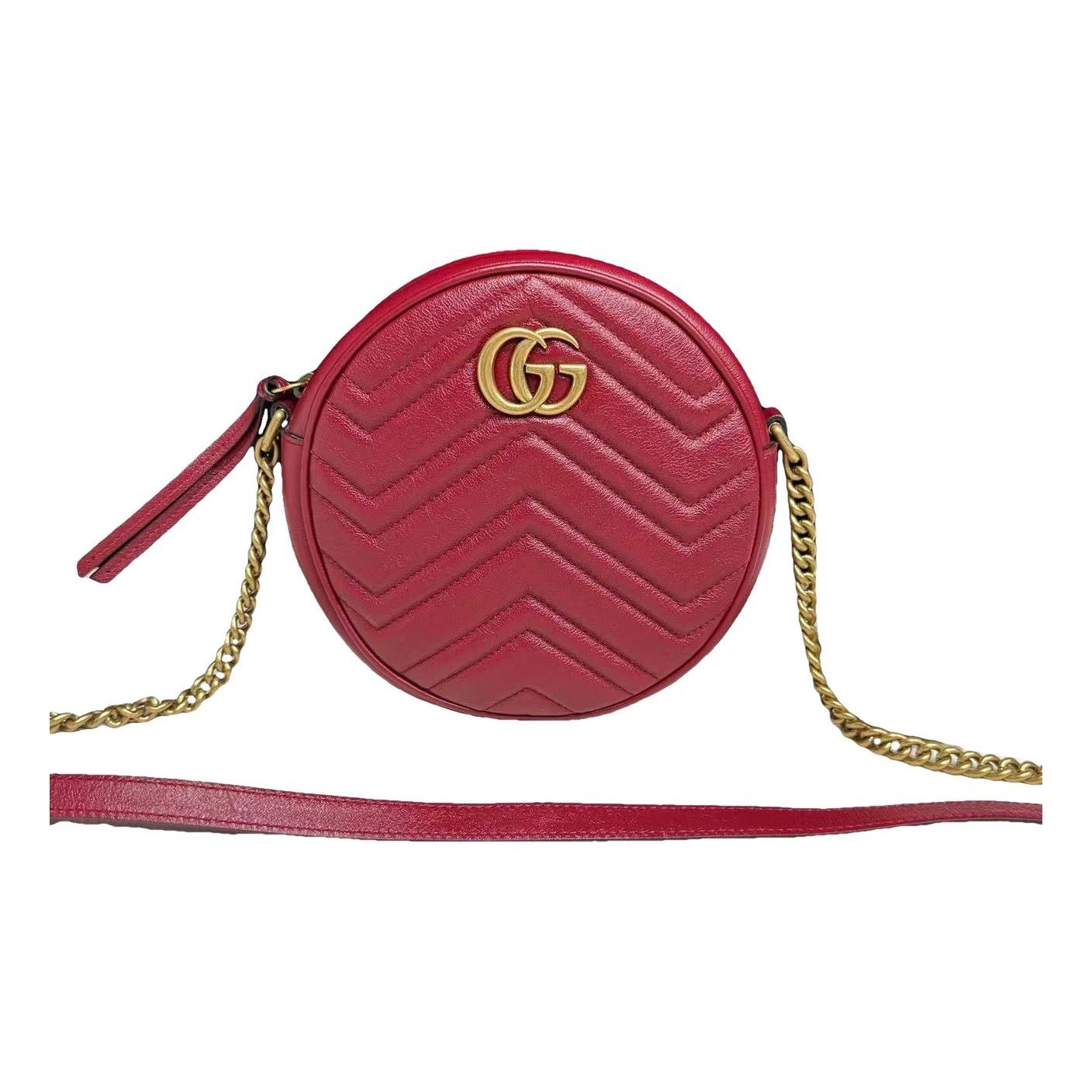 GG Marmont Circle leather crossbody bag