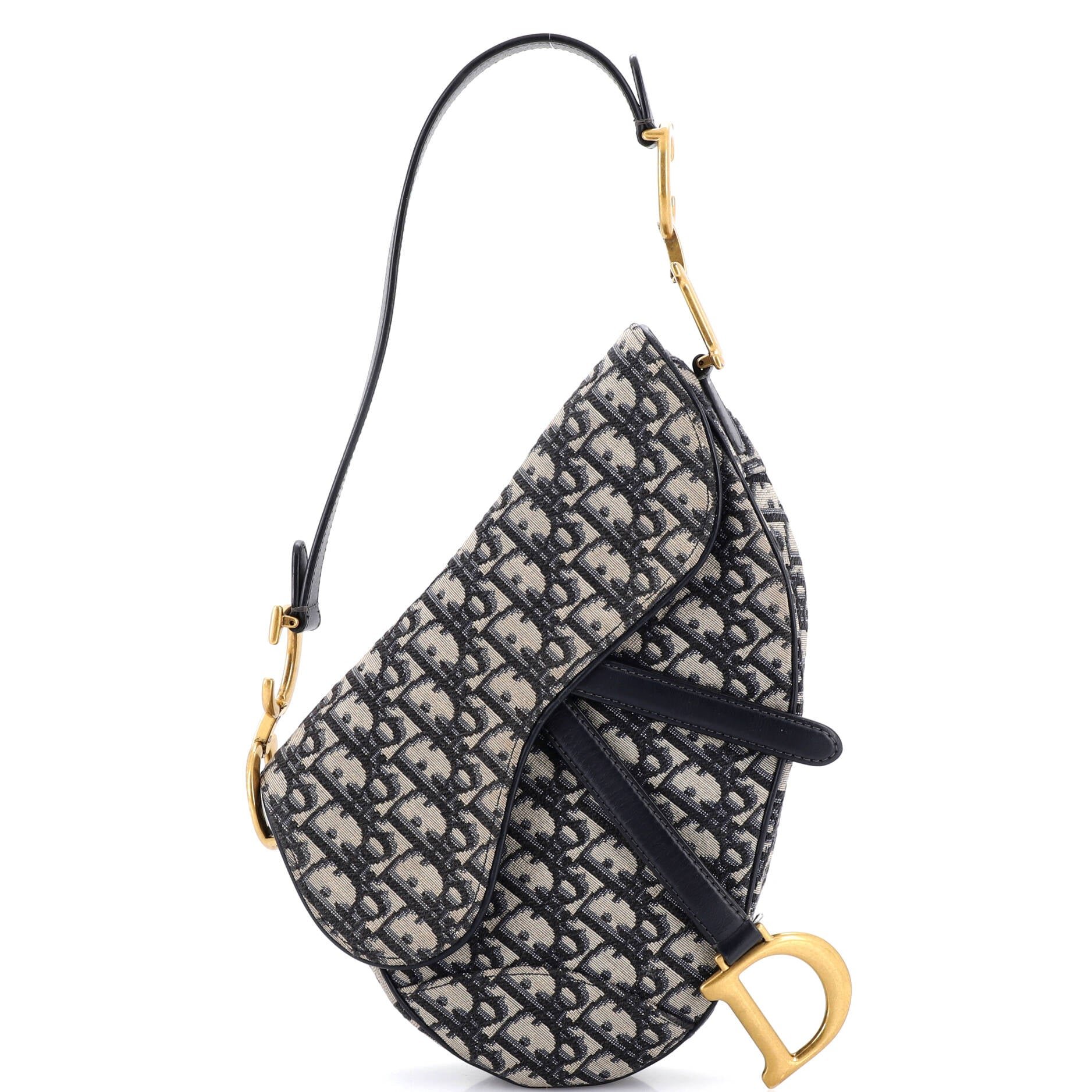 Dior Saddle Handbag Oblique Canvas Medium