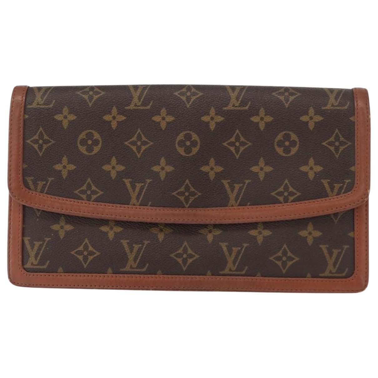 Leather clutch bag