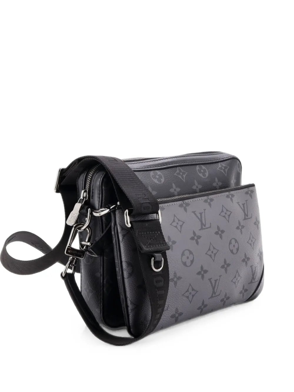 Trio Messenger Bag Reverse Monogram Eclipse Canvas crossbody bag