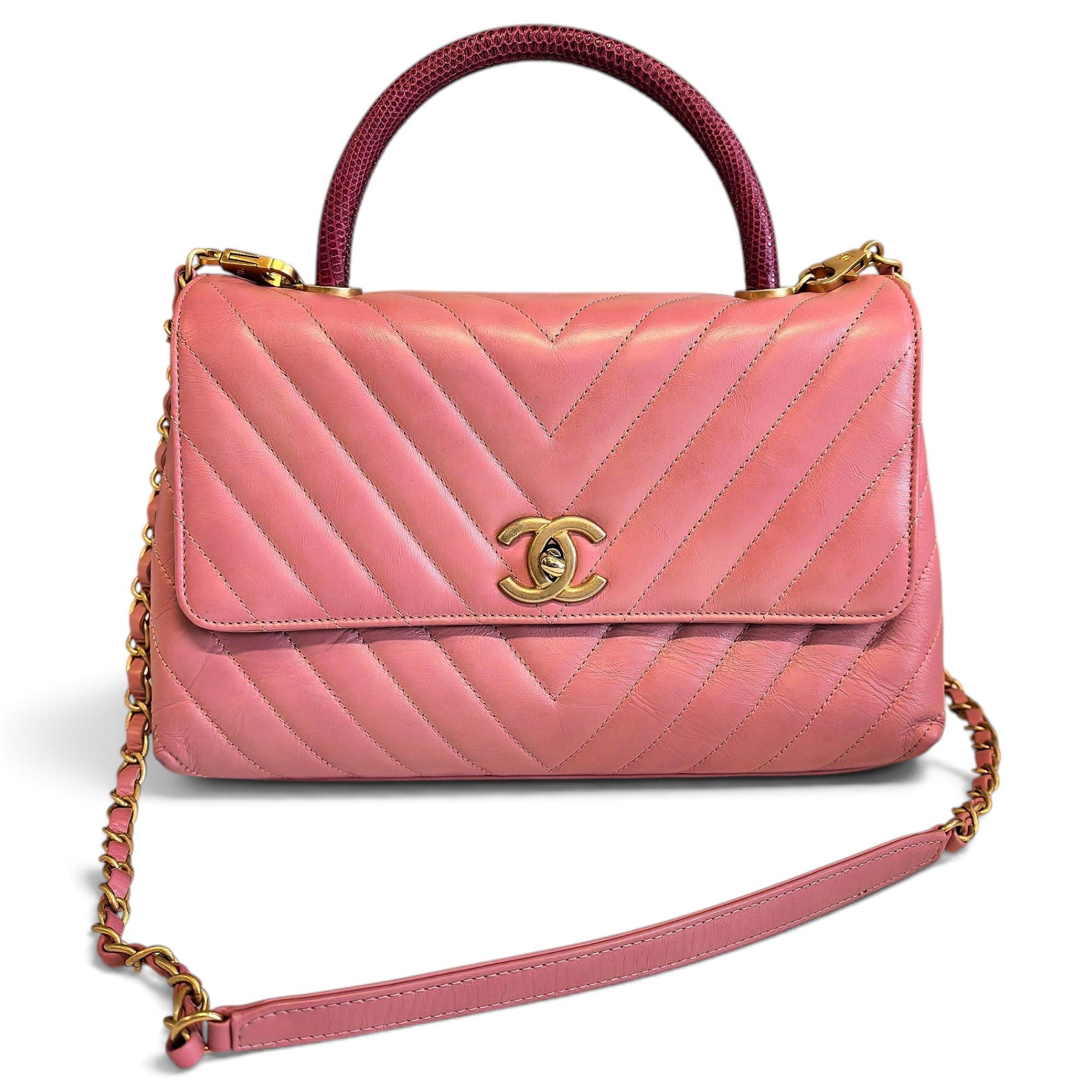 Coco Handle leather handbag