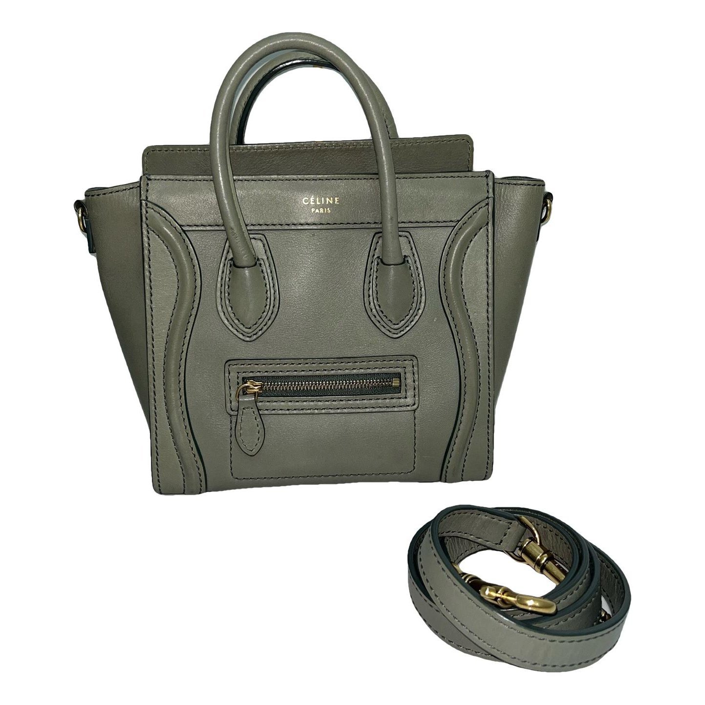 Nano Luggage leather handbag