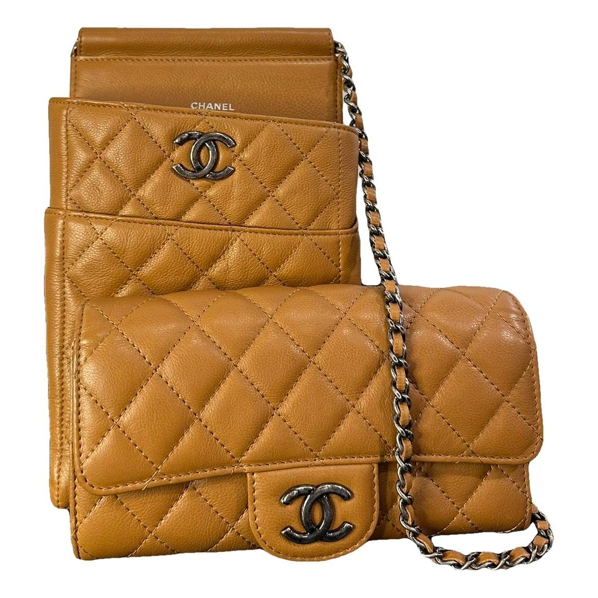Trendy CC Wallet on Chain leather crossbody bag