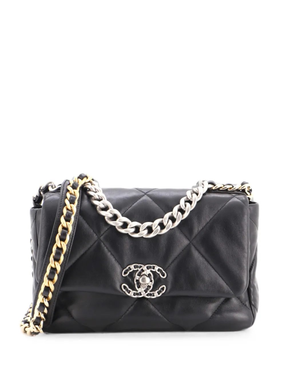 19 Flap Bag Quilted Leather Medium crossbody bag