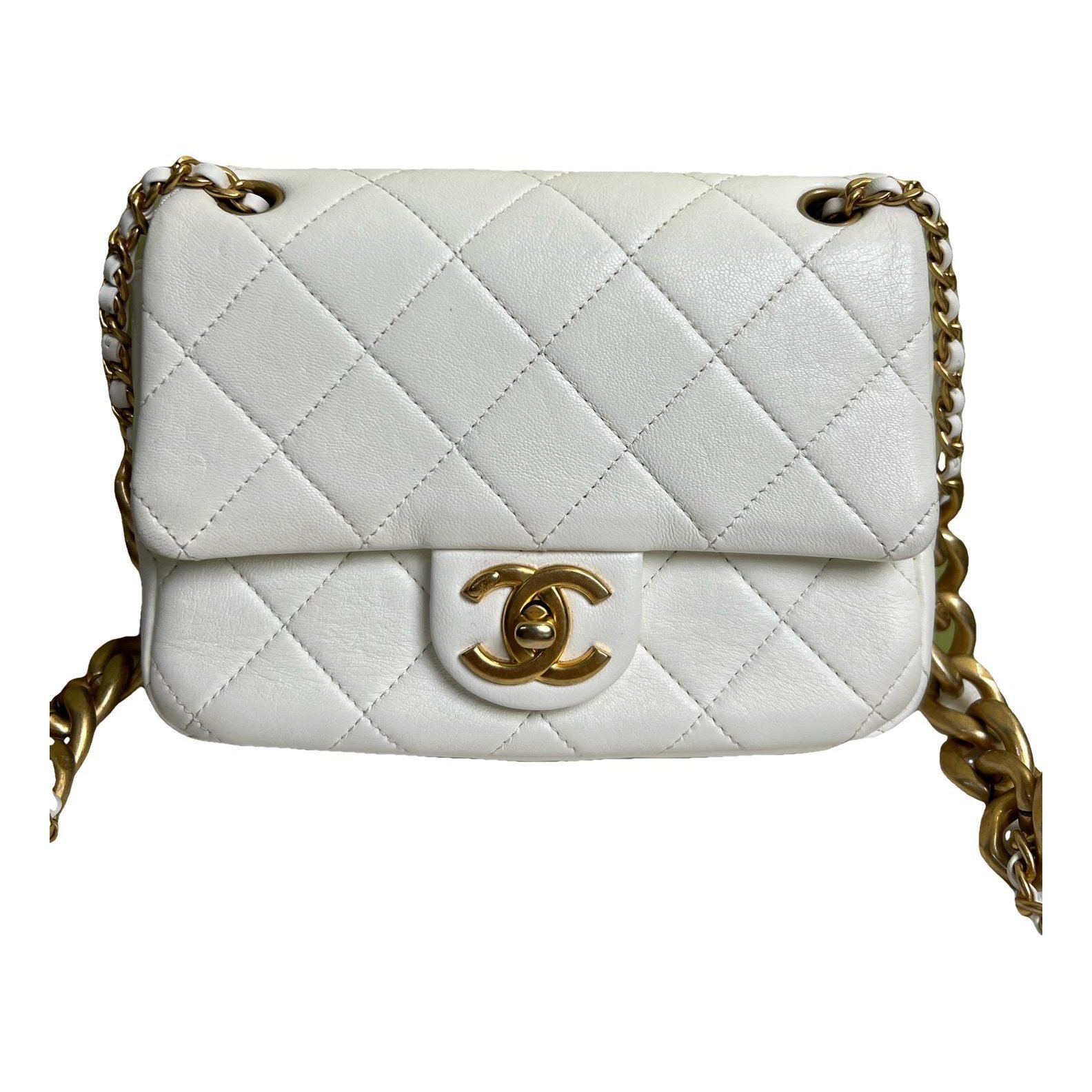 Trendy CC Flap leather handbag