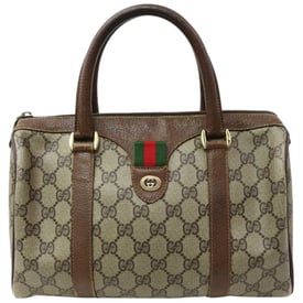 Gucci Ophidia Boston Leather Handbag
