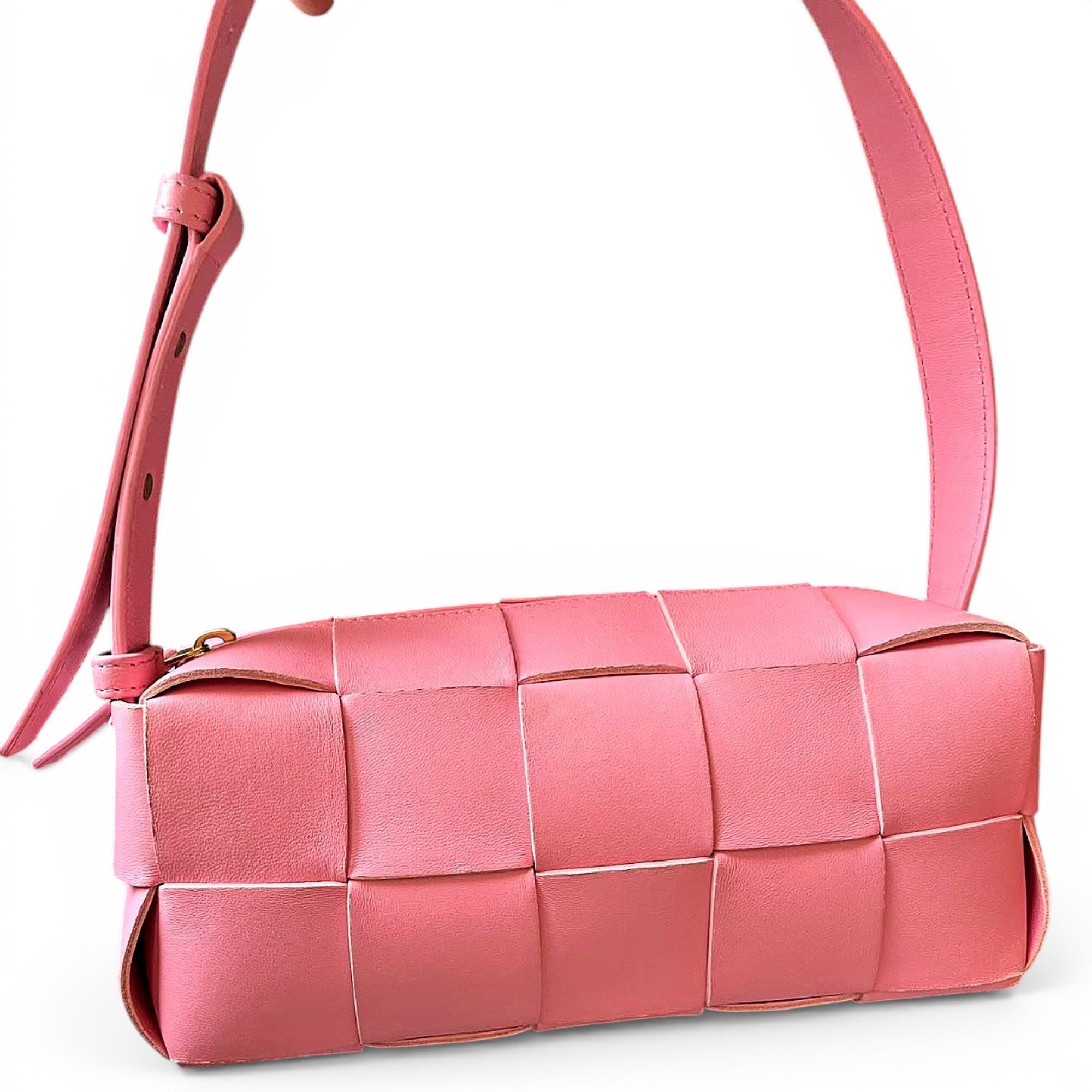 Cassette leather handbag